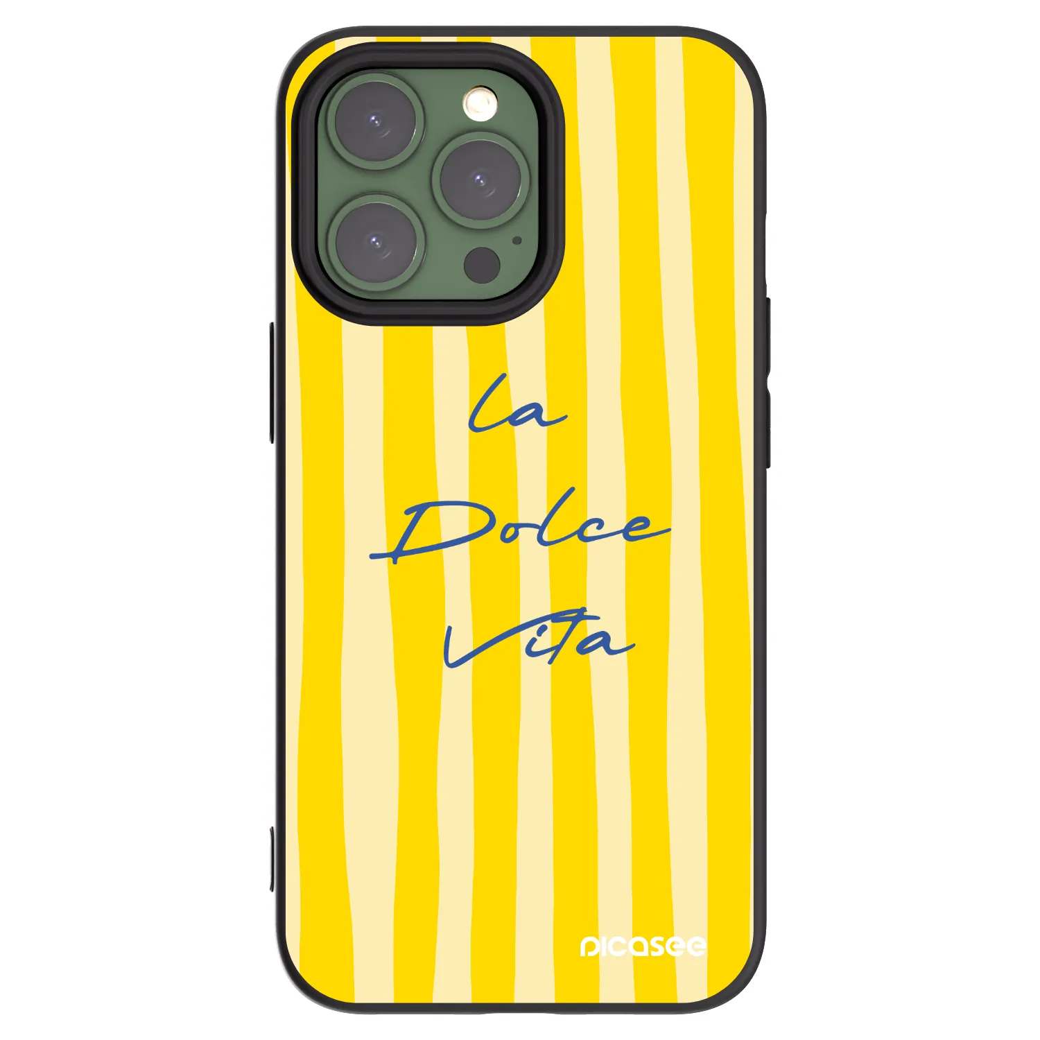 Picasee Apple iPhone 13 Pro Hülle - Schwarzes Silikon - Ladolcevita