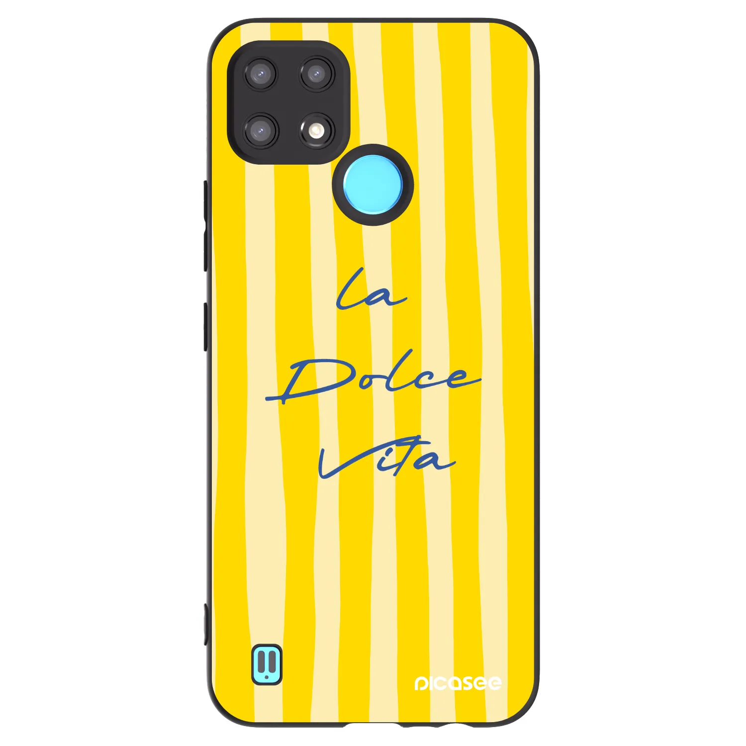 Picasee Realme C21 Hülle - Schwarzes Silikon - Ladolcevita