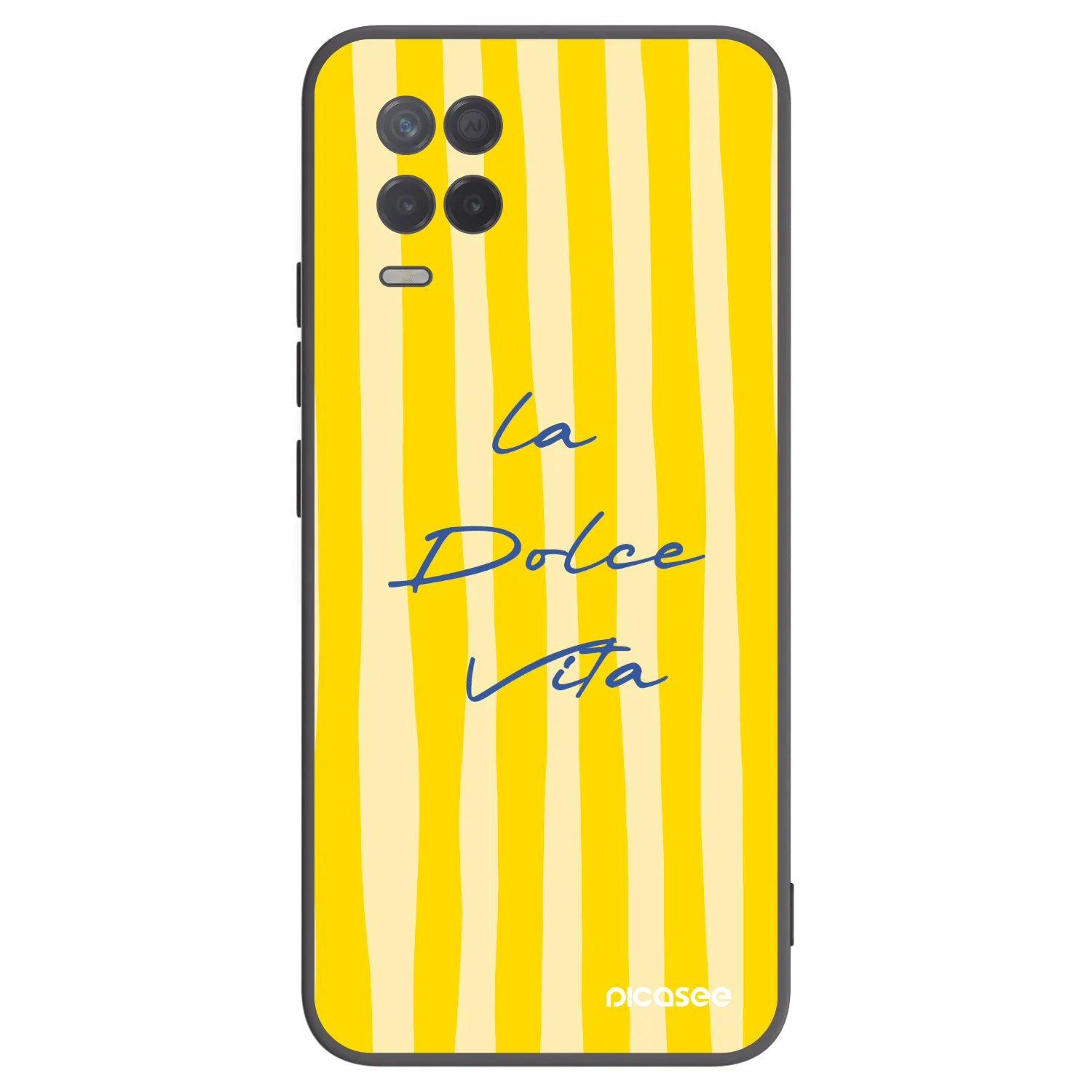Picasee Realme 8 5G Hülle - Schwarzes Silikon - Ladolcevita
