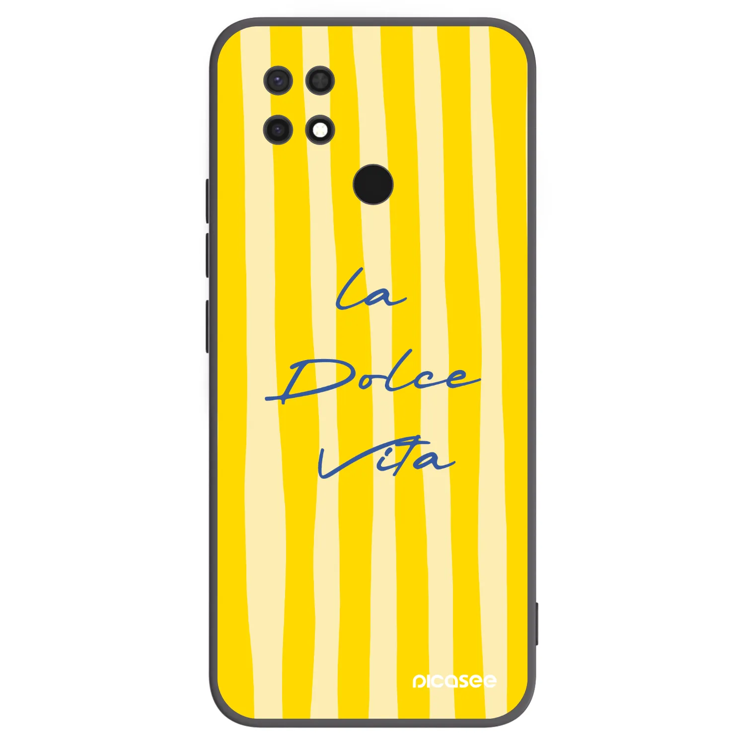 Picasee Xiaomi Redmi 10C Hülle - Schwarzes Silikon - Ladolcevita