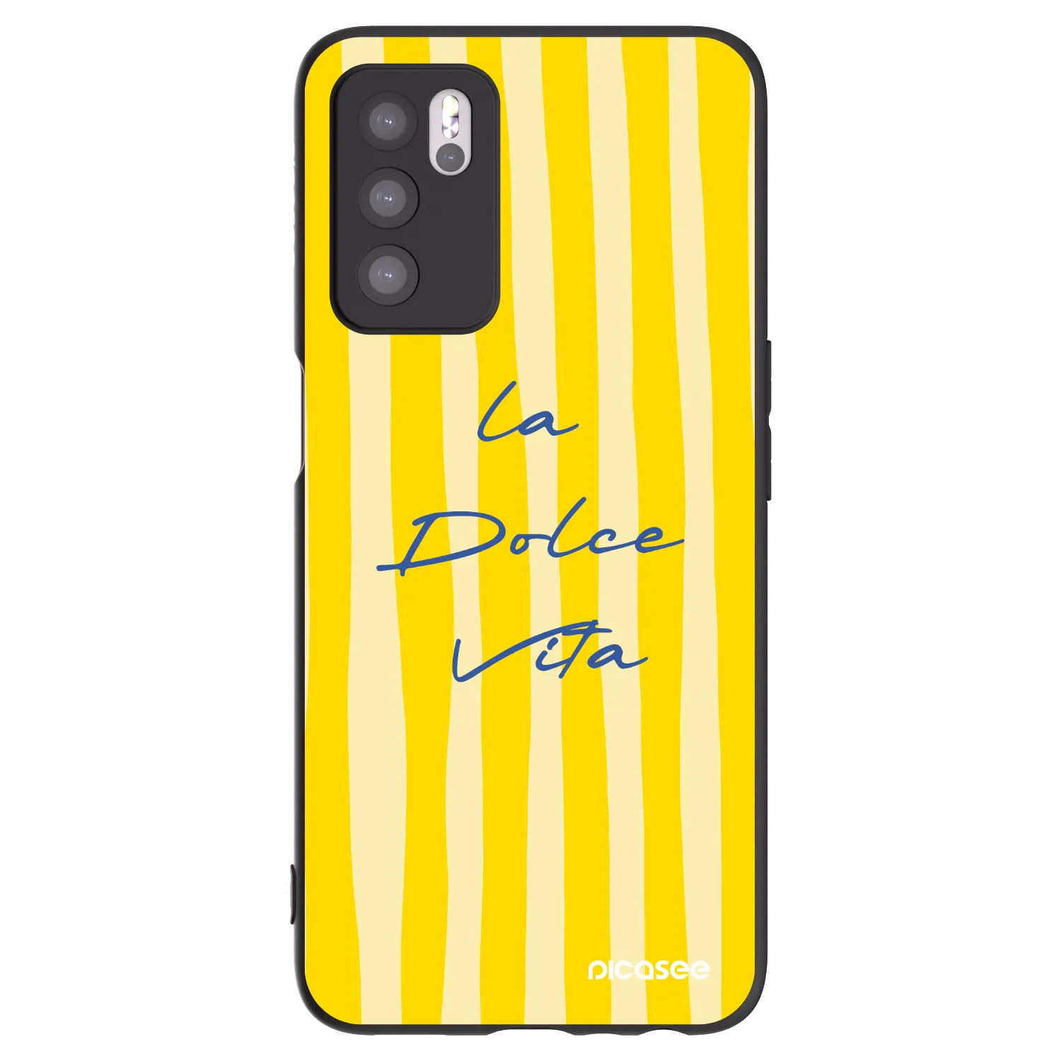 Picasee OPPO A16 Hülle - Schwarzes Silikon - Ladolcevita