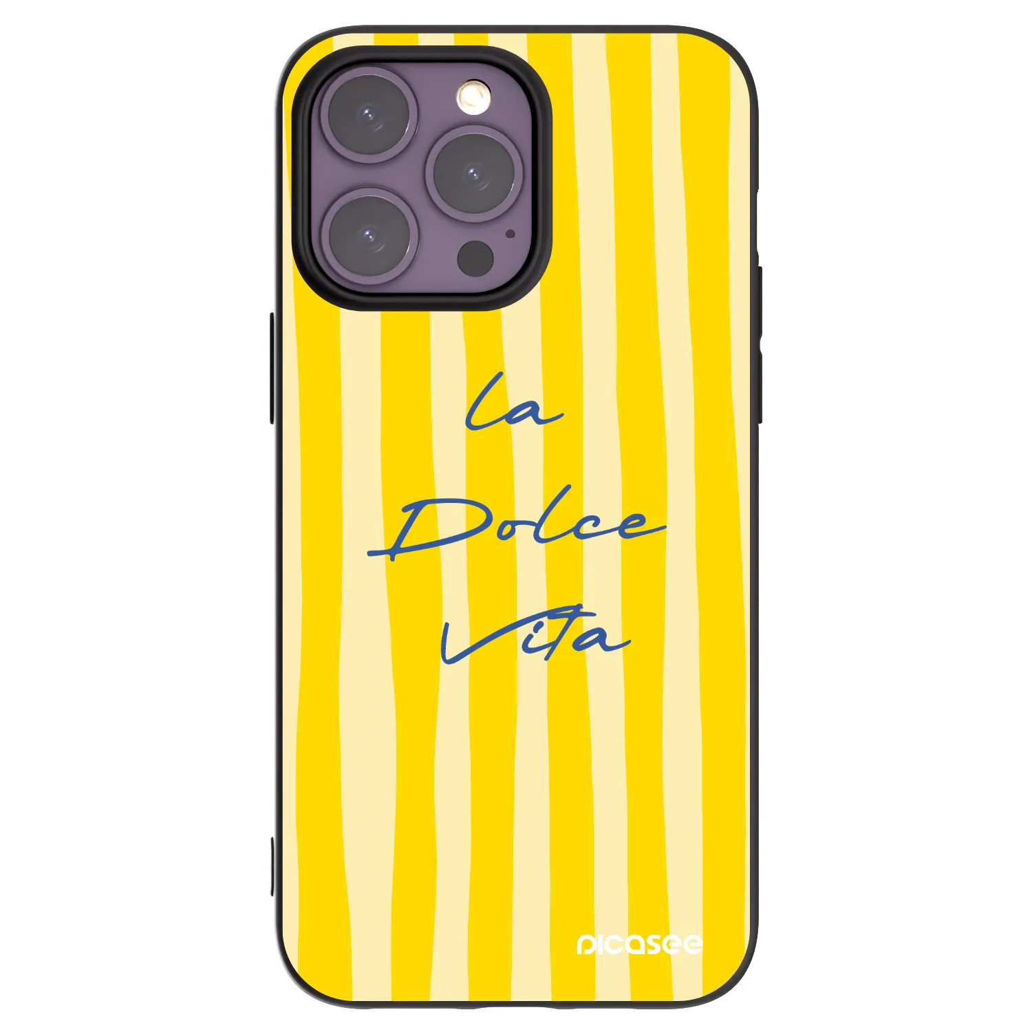 Picasee Apple iPhone 14 Pro Max Hülle - Schwarzes Silikon - Ladolcevita