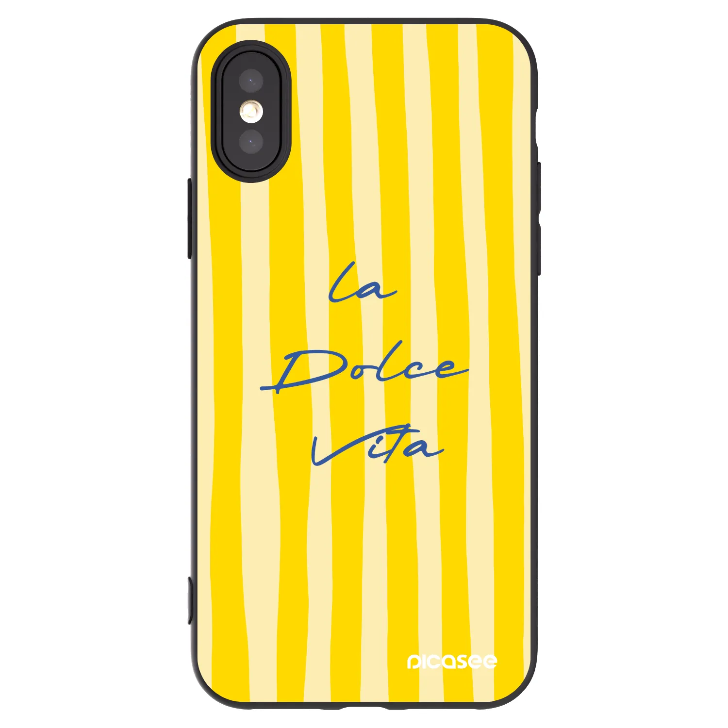 Picasee Apple iPhone X/XS Hülle - Schwarzes Silikon - Ladolcevita
