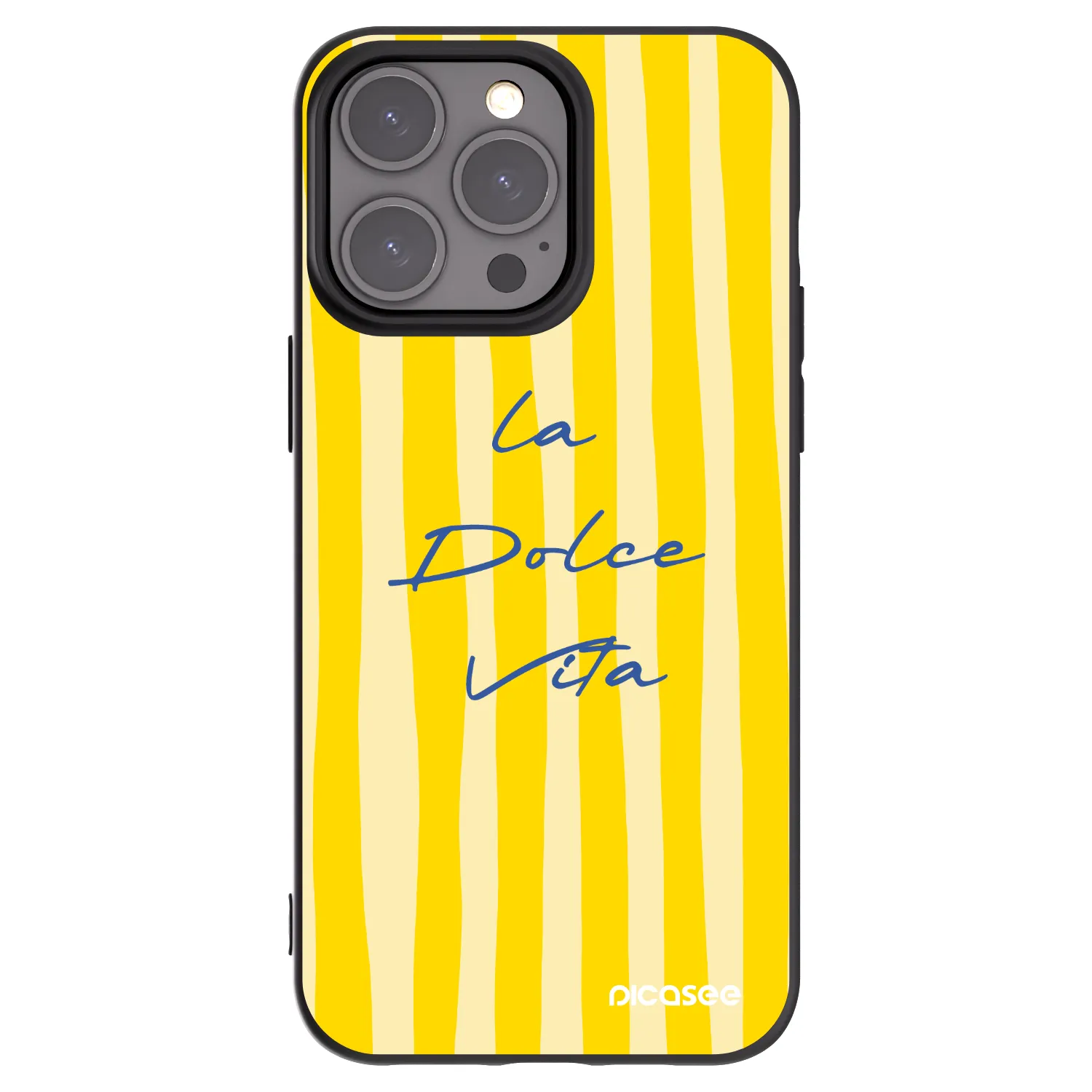 Picasee Apple iPhone 15 Pro Max Hülle - Schwarzes Silikon - Ladolcevita