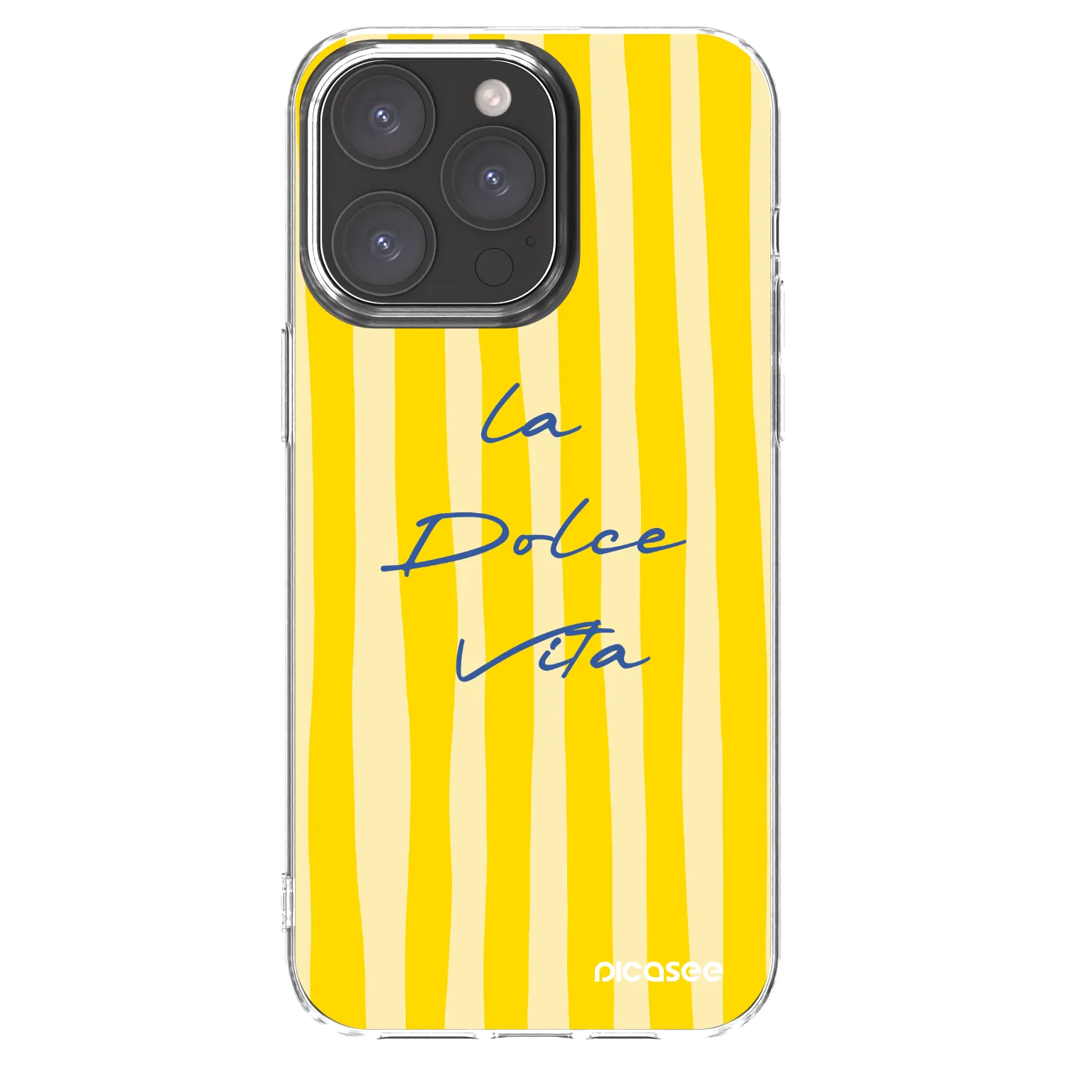 Picasee Apple iPhone 15 Pro Max Hülle - Transparentes Silikon - Ladolcevita