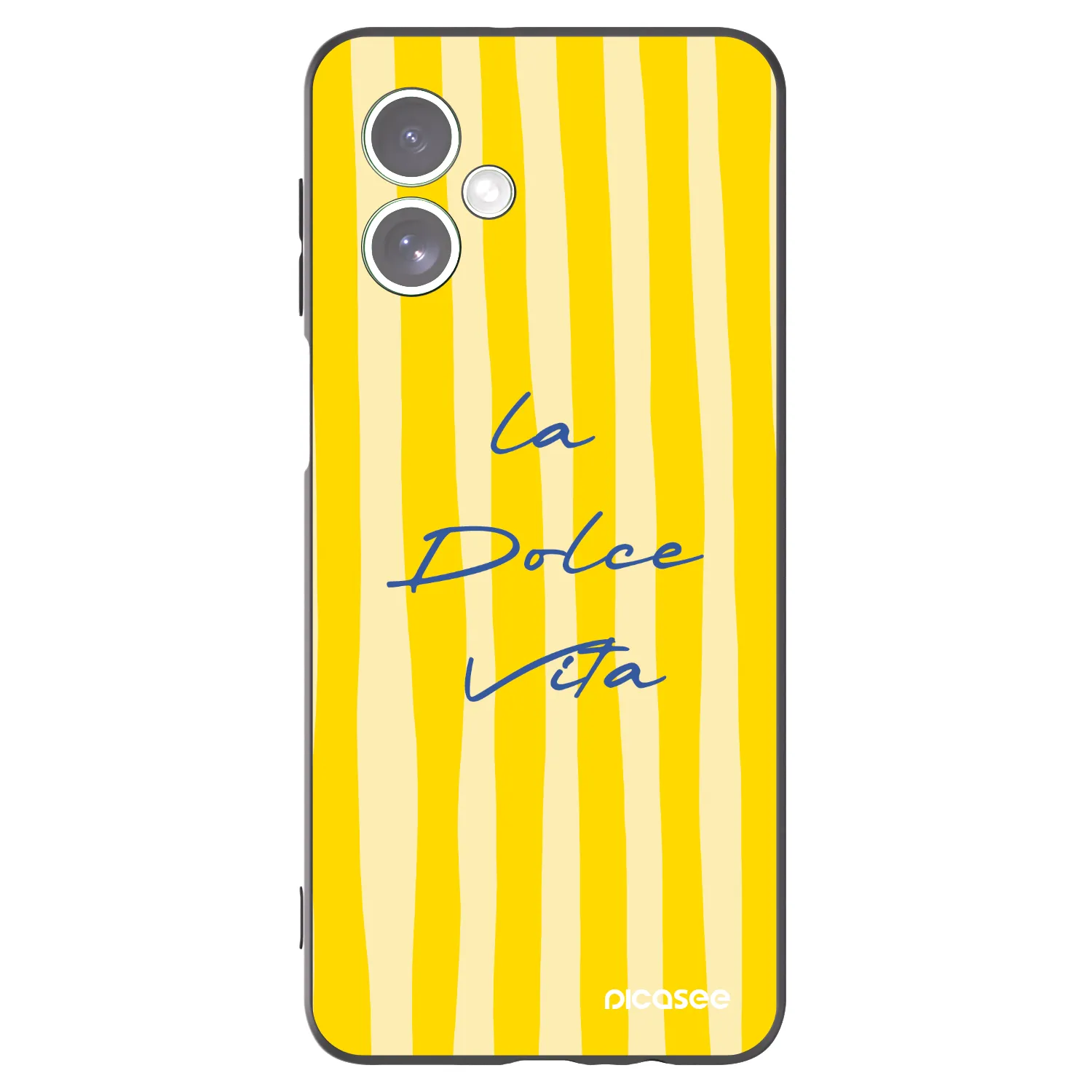 Picasee Motorola Moto G54 5G Hülle - Schwarzes Silikon - Ladolcevita