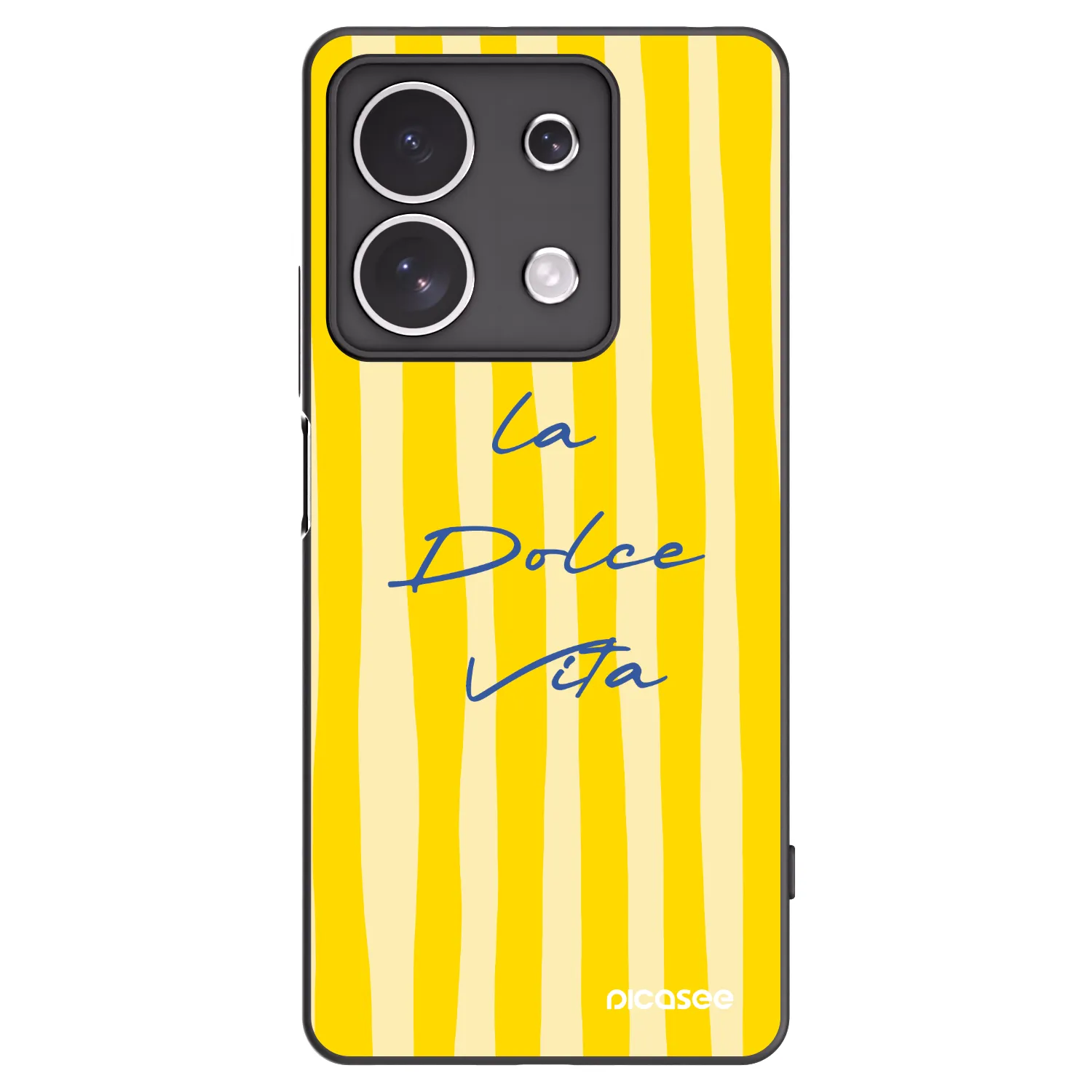 Picasee Xiaomi Redmi Note 13 4G Hülle - Schwarzes Silikon - Ladolcevita