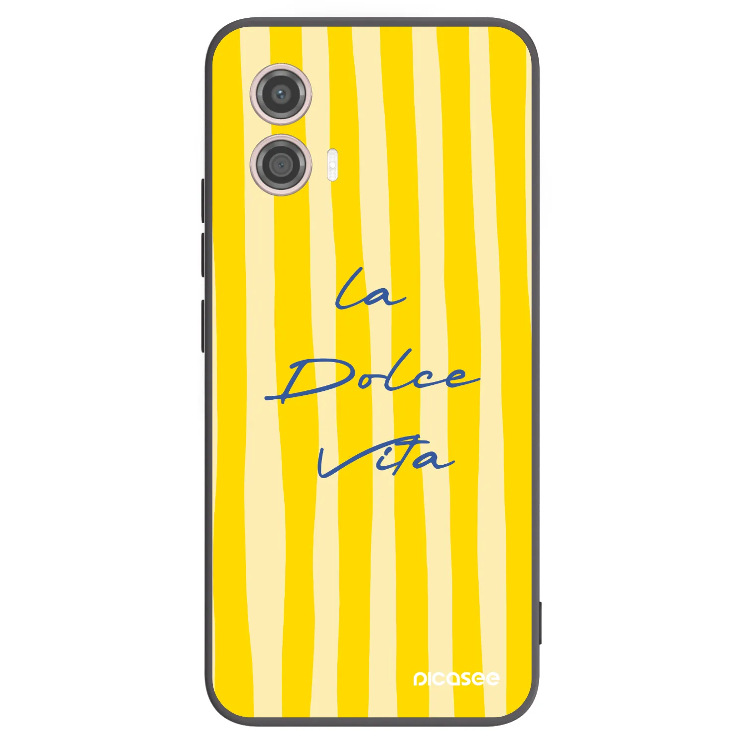 Picasee Motorola Moto G53 5G Hülle - Schwarzes Silikon - Ladolcevita