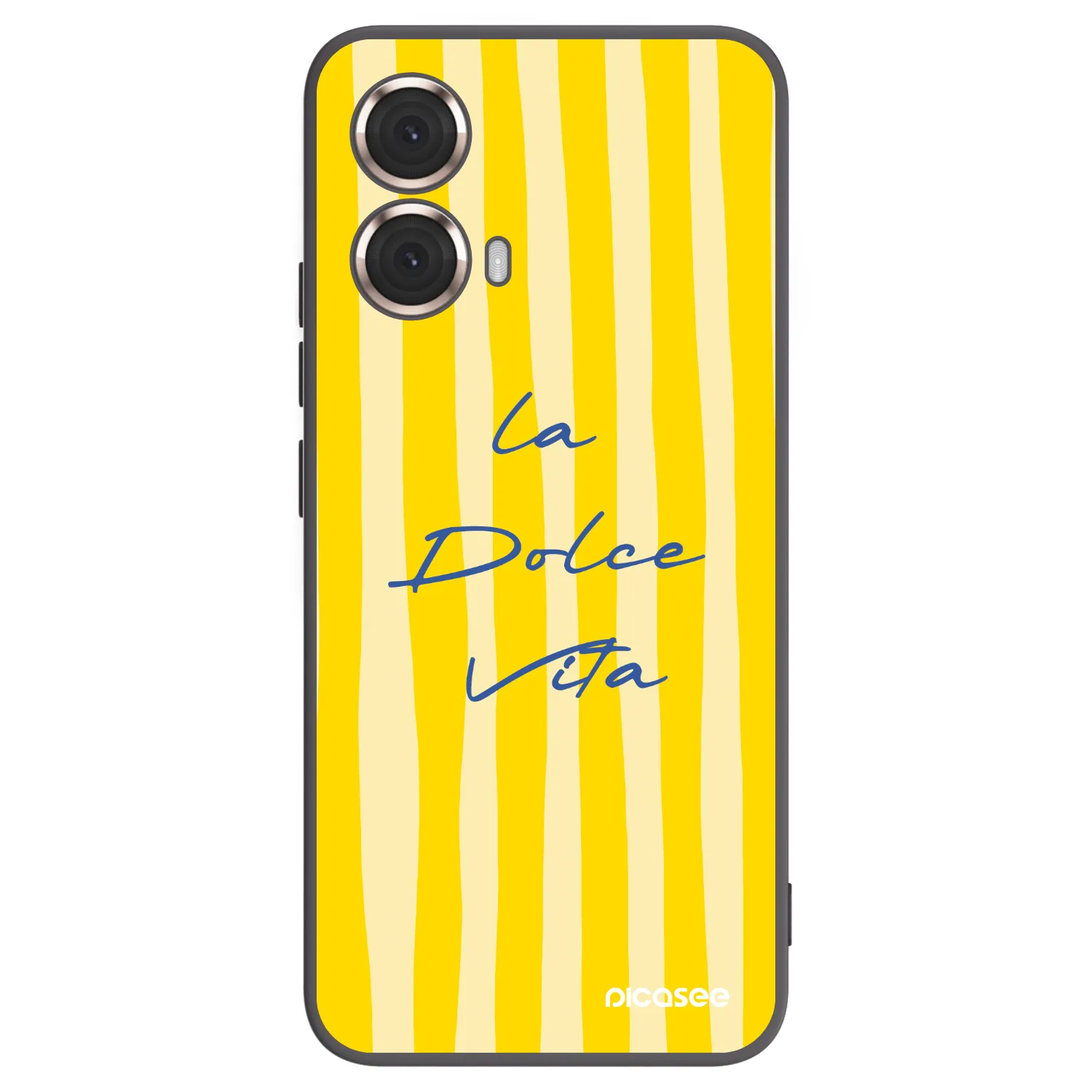Picasee Motorola Moto G85 Hülle - Schwarzes Silikon - Ladolcevita