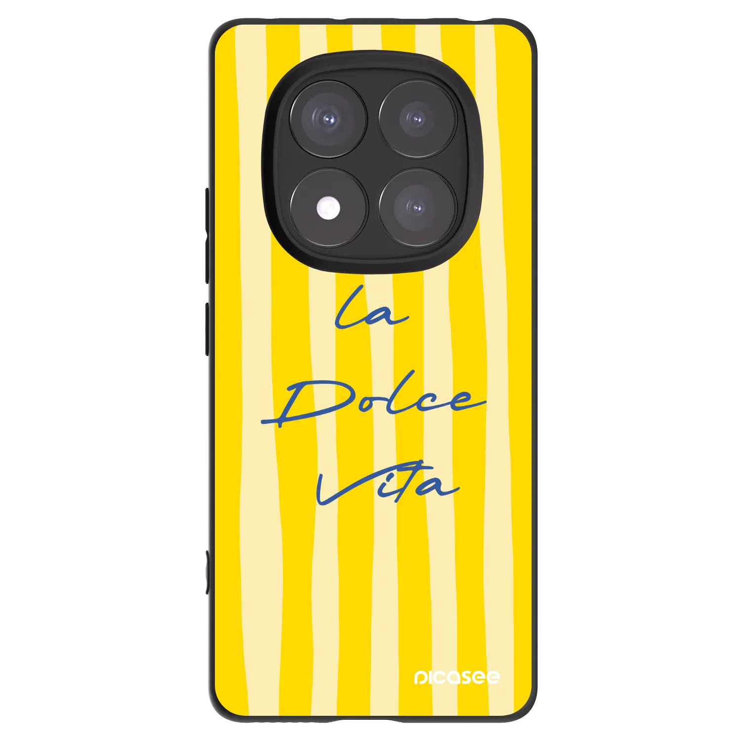 Picasee Xiaomi Redmi Note 14 Pro 5G Hülle - Schwarzes Silikon - Ladolcevita