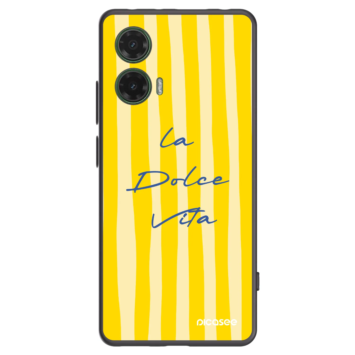 Picasee Motorola Moto G35 5G Hülle - Schwarzes Silikon - Ladolcevita