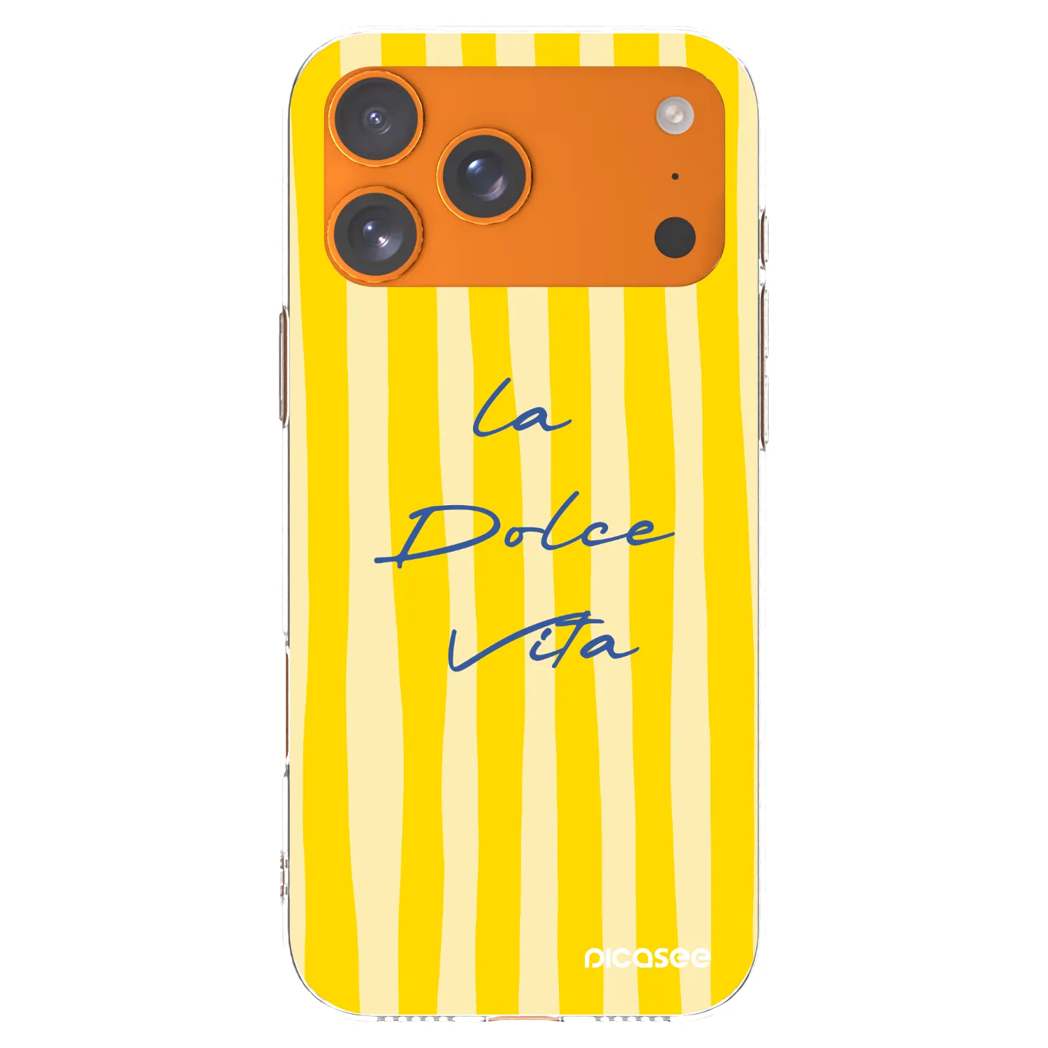 Picasee Apple iPhone 17 Pro Max Hülle - Transparentes Silikon - Ladolcevita