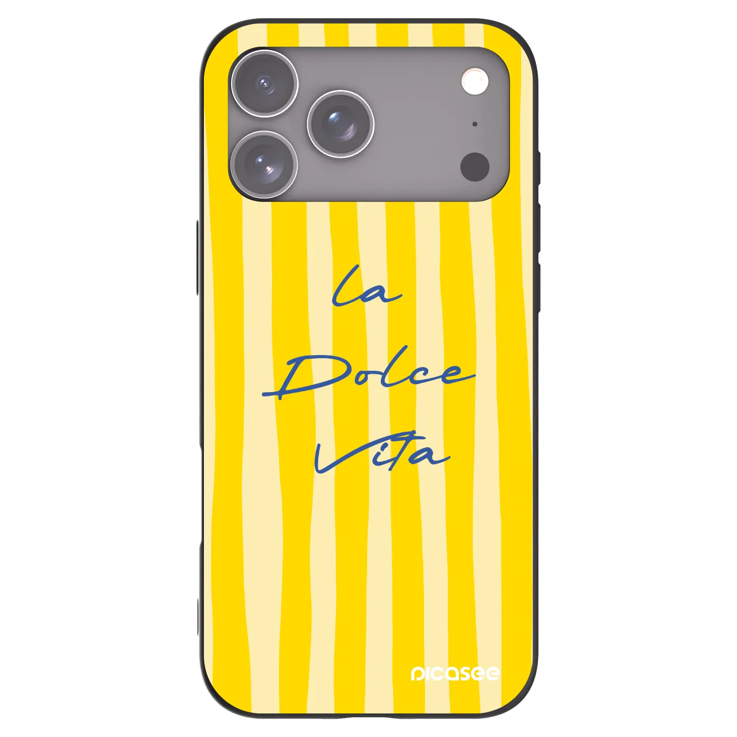 Picasee Apple iPhone 17 Pro Max Hülle - Schwarzes Silikon - Ladolcevita