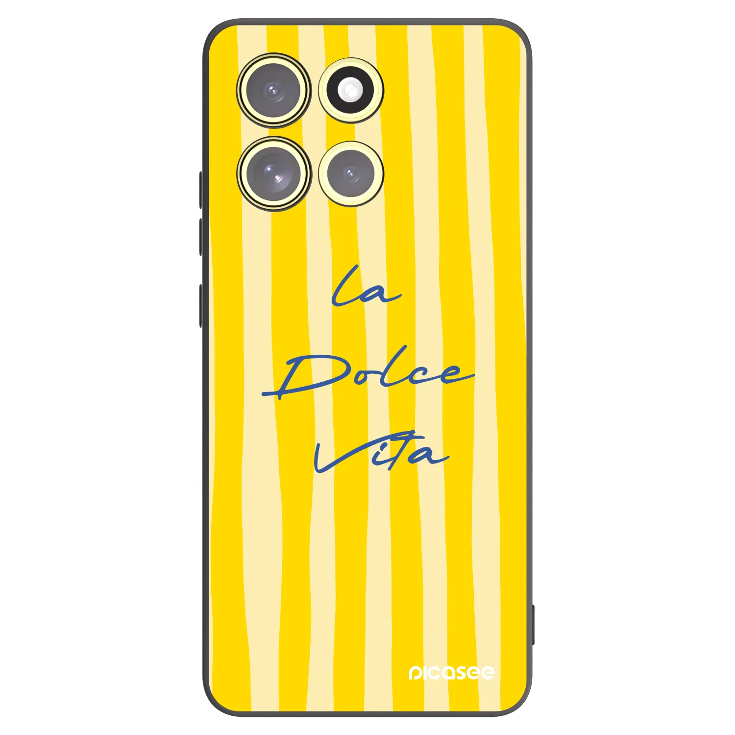 Picasee Motorola Moto G86 Power 5G Hülle - Schwarzes Silikon - Ladolcevita