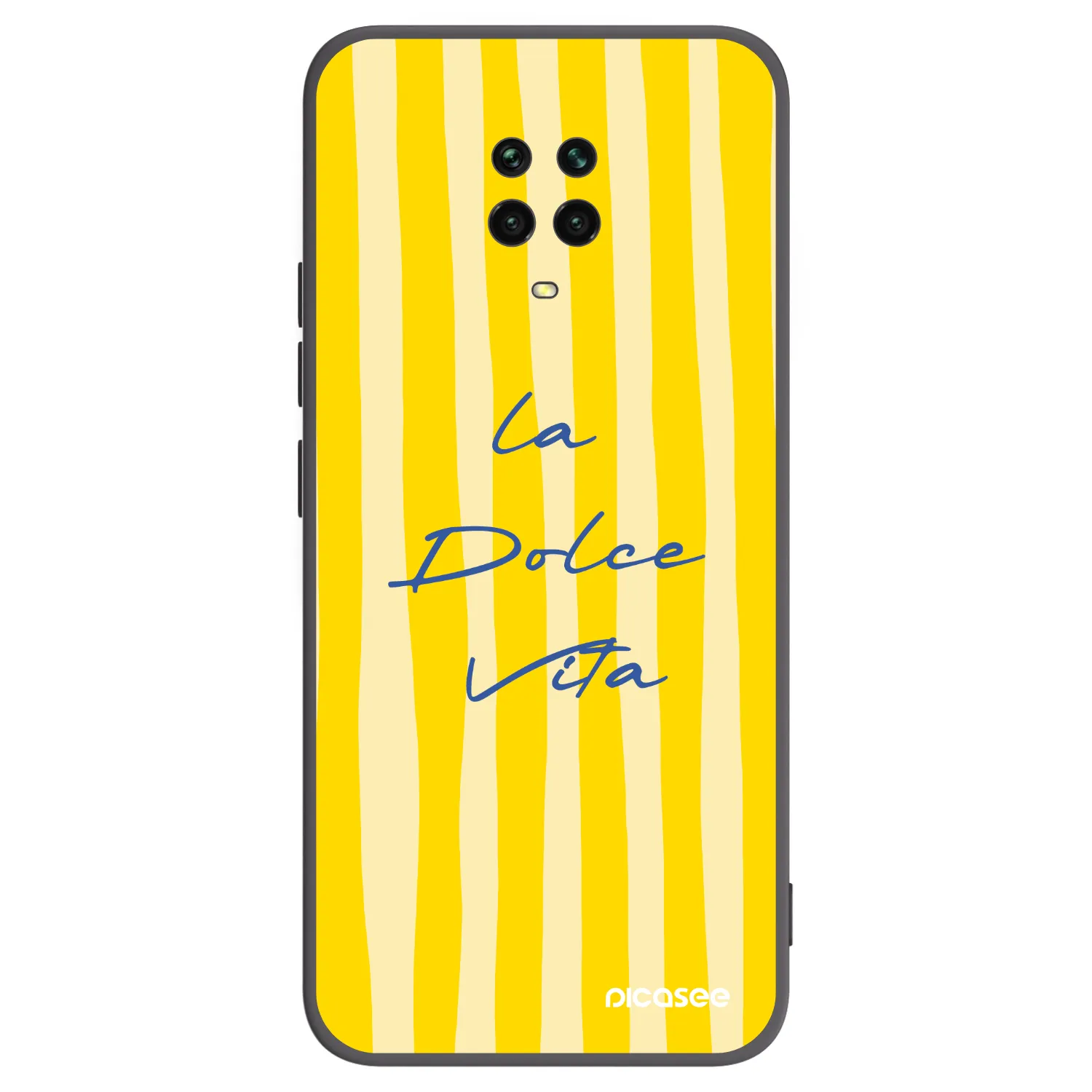 Picasee Xiaomi Redmi Note 9 Pro Hülle - Schwarzes Silikon - Ladolcevita