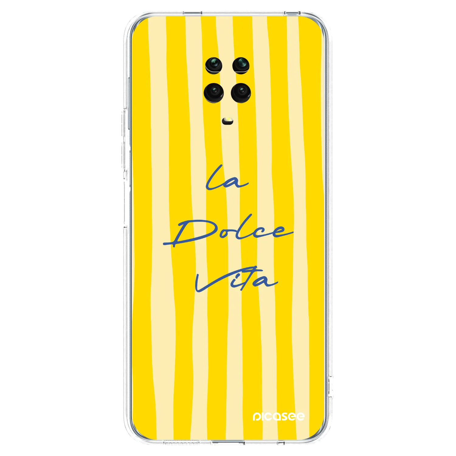 Picasee Xiaomi Redmi Note 9S Hülle - Transparentes Silikon - Ladolcevita