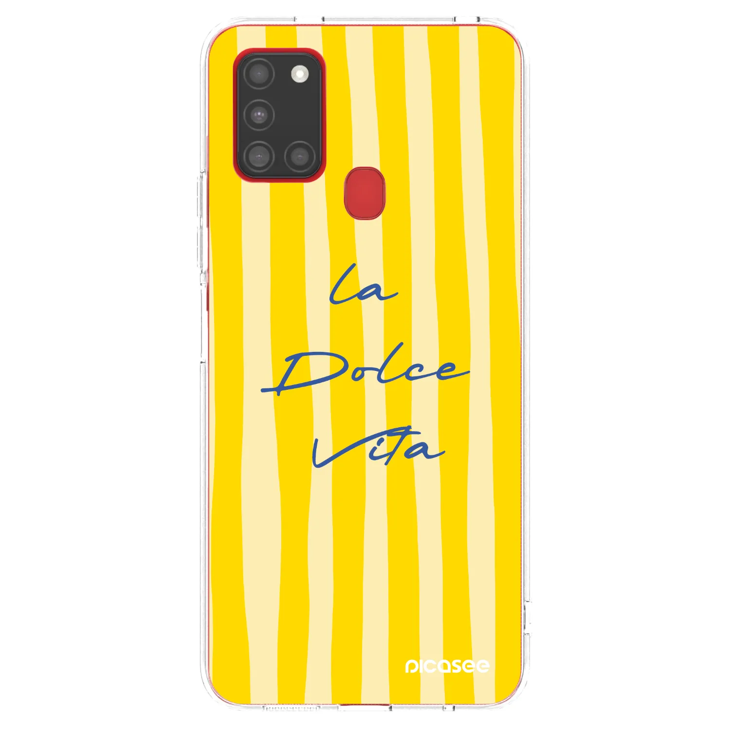 Picasee Samsung Galaxy A21s Hülle - Transparentes Silikon - Ladolcevita
