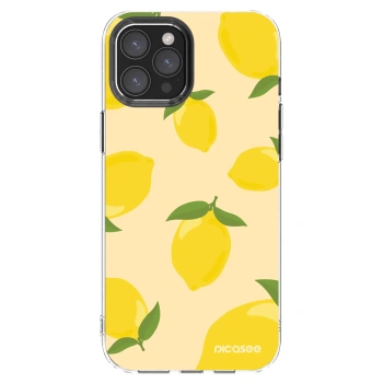 Picasee Apple iPhone 12 Pro Max Hülle - Transparentes Silikon - Limoncella