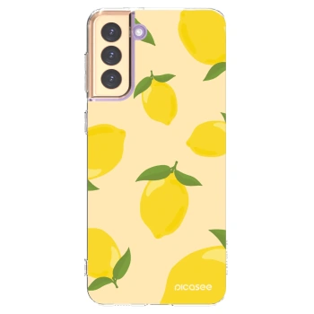 Picasee Samsung Galaxy S21+ 5G G996F Hülle - Transparentes Silikon - Limoncella