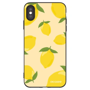 Picasee Apple iPhone XS Max Hülle - Schwarzes Silikon - Limoncella