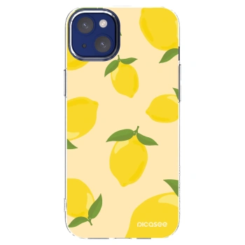 Picasee Apple iPhone 14 Plus Hülle - Transparentes Silikon - Limoncella