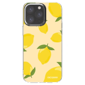 Picasee Apple iPhone 15 Pro Max Hülle - Transparentes Silikon - Limoncella