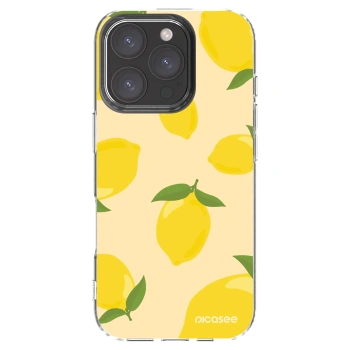 Picasee Apple iPhone 16 Pro Hülle - Transparentes Silikon - Limoncella