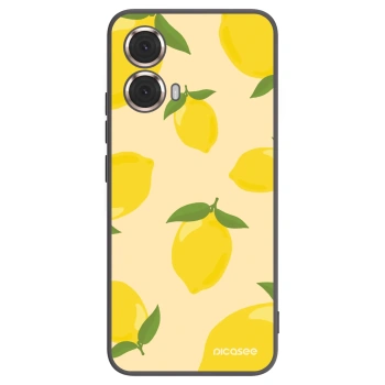 Picasee Motorola Moto G85 Hülle - Schwarzes Silikon - Limoncella