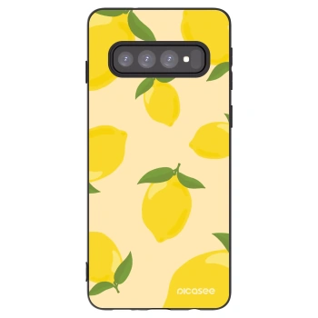 Picasee Samsung Galaxy S10 G973 Hülle - Schwarzes Silikon - Limoncella