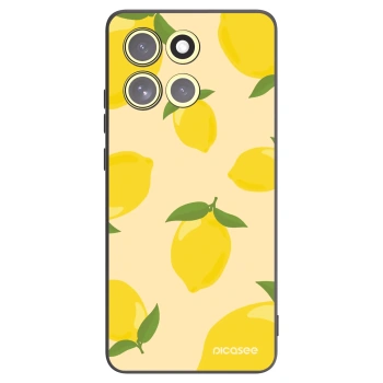 Picasee Motorola Moto G86 5G Hülle - Schwarzes Silikon - Limoncella