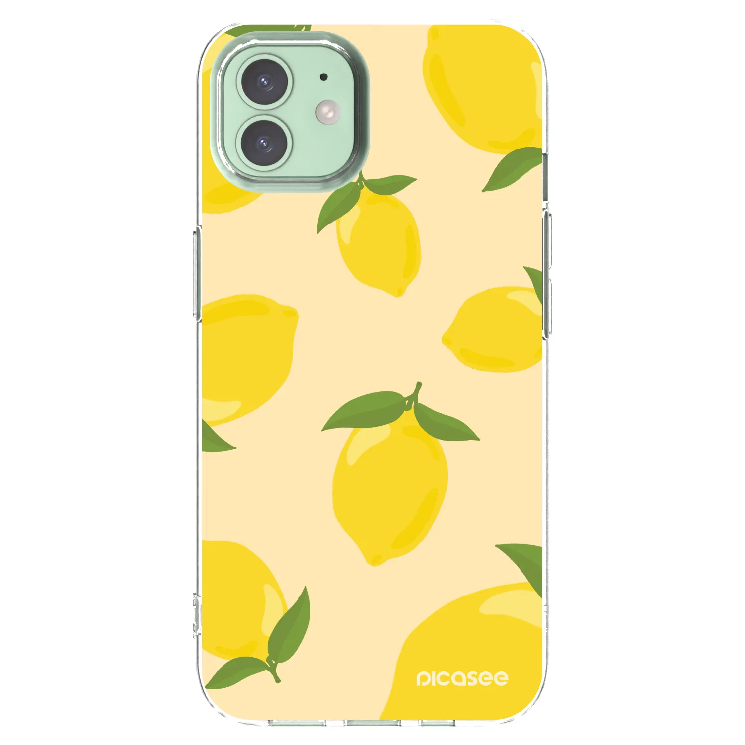 Picasee Apple iPhone 12 Hülle - Transparentes Silikon - Limoncella