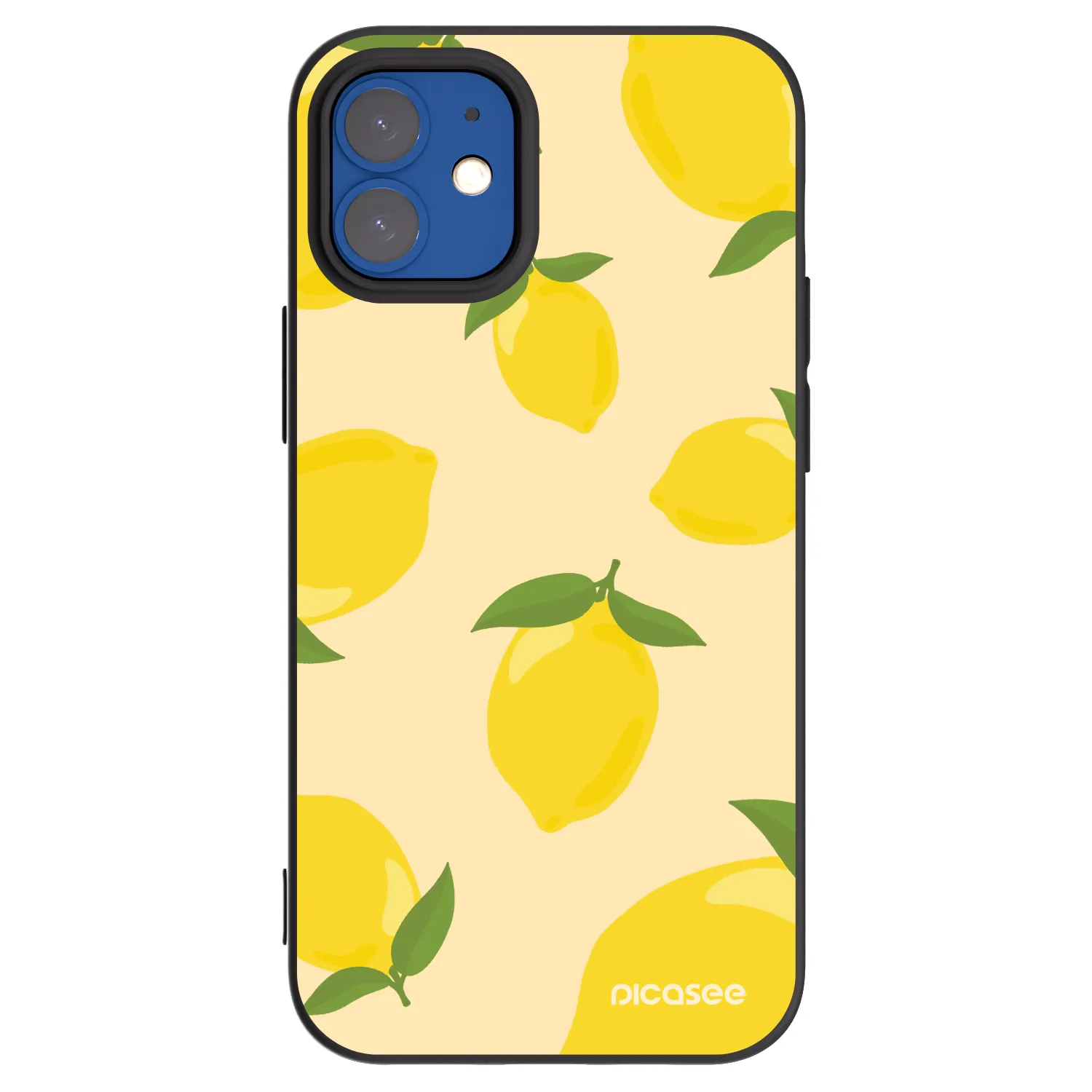 Picasee Apple iPhone 12 mini Hülle - Schwarzes Silikon - Limoncella