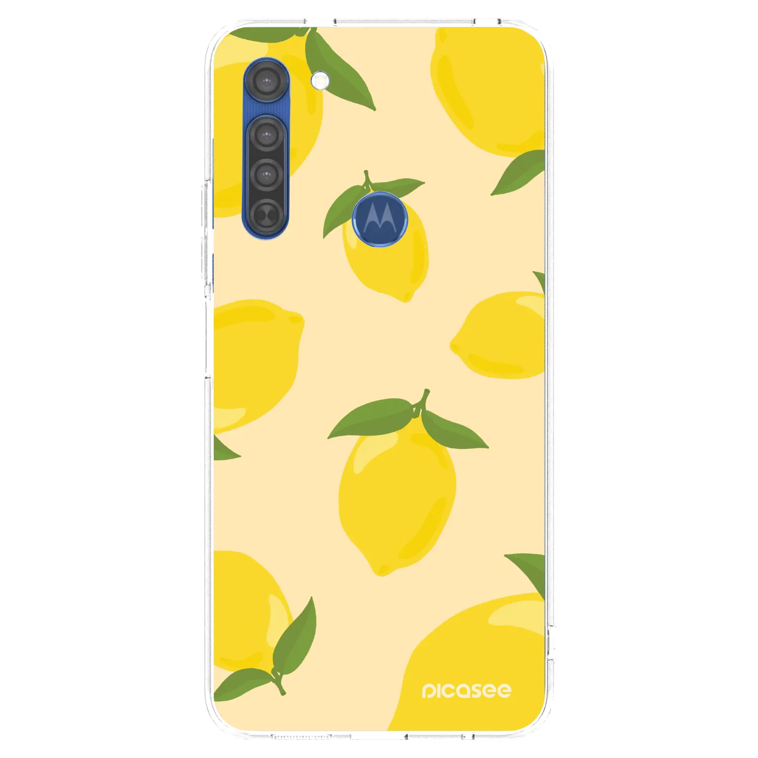 Picasee Motorola Moto G8 Hülle - Transparentes Silikon - Limoncella