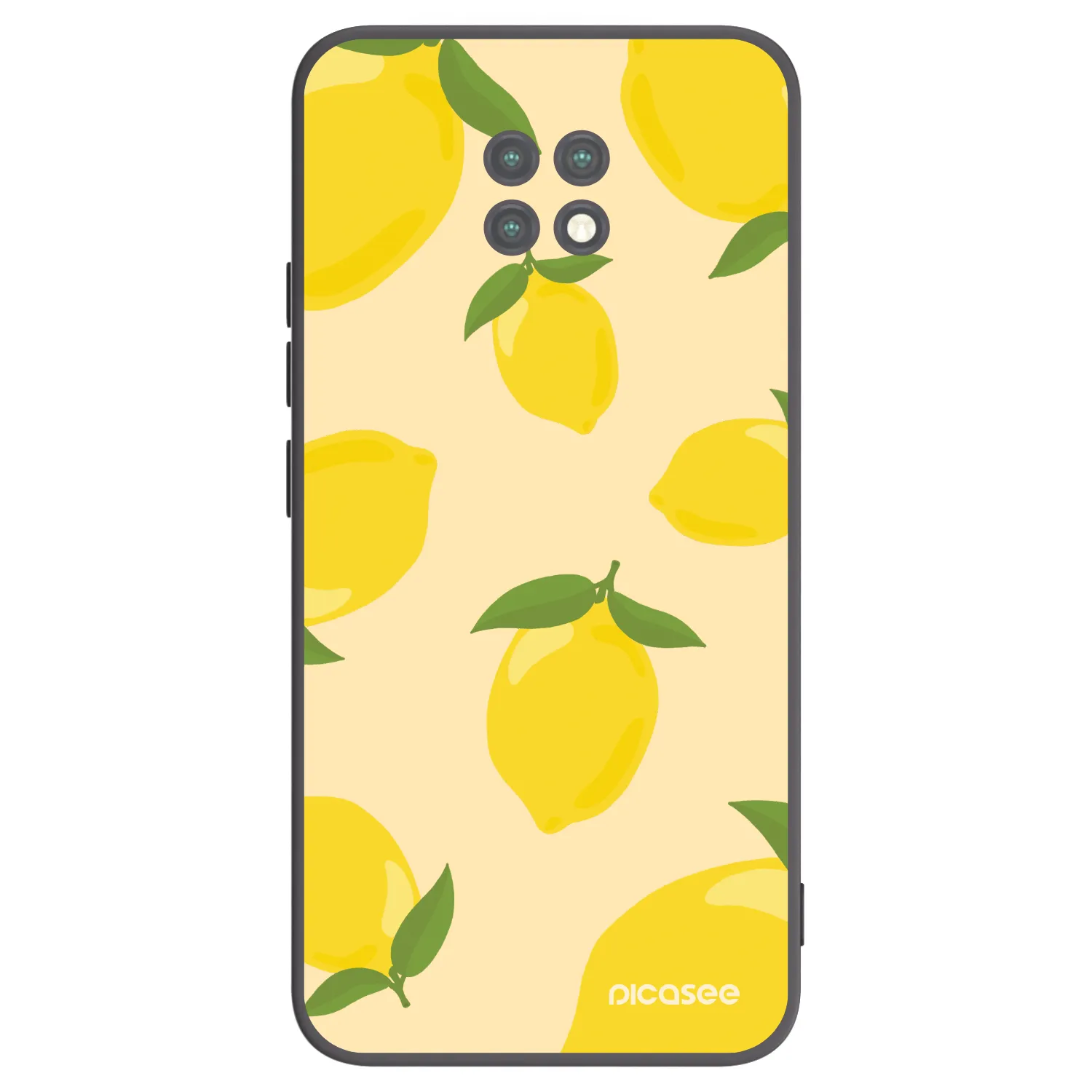 Picasee Xiaomi Redmi Note 9T Hülle - Schwarzes Silikon - Limoncella