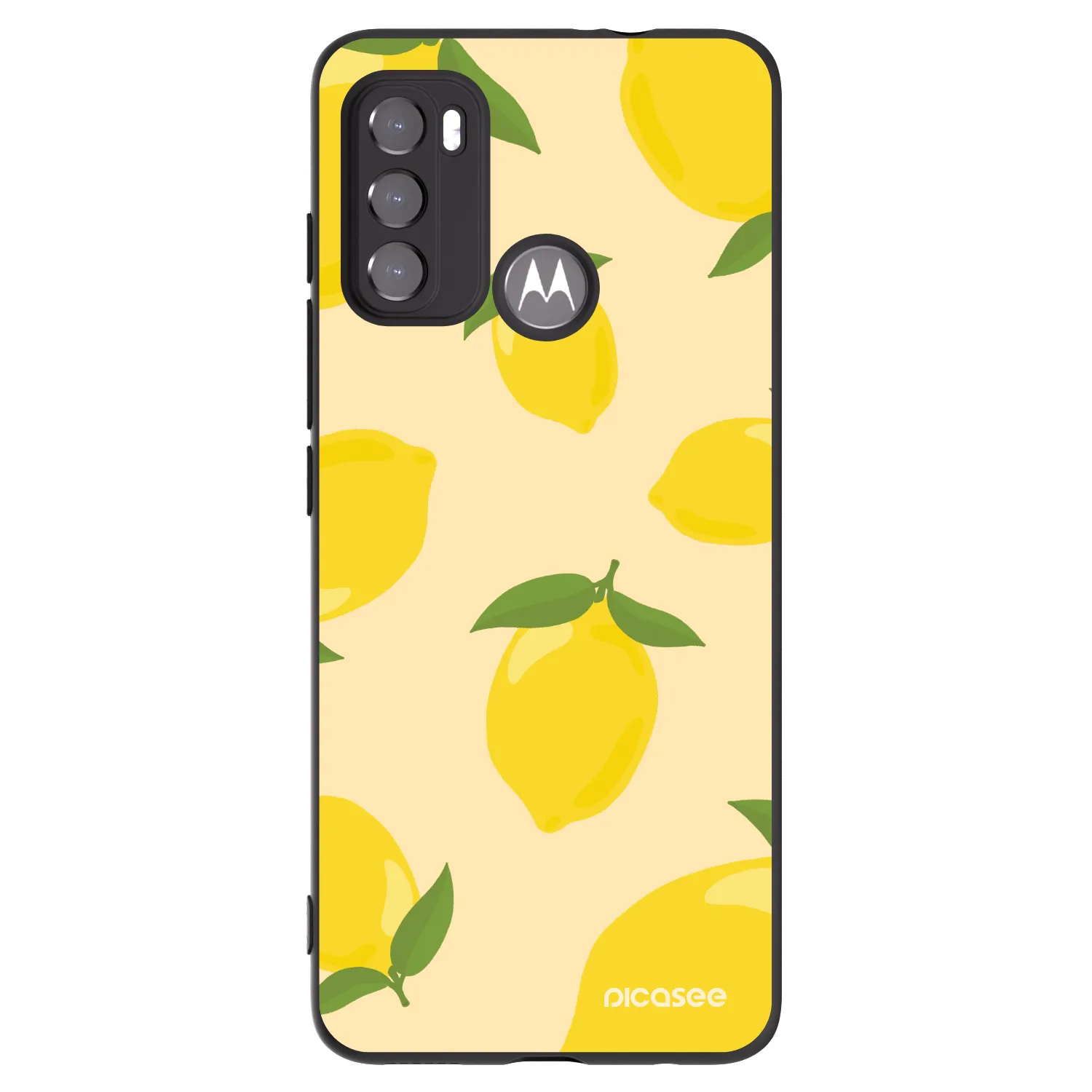 Picasee Motorola Moto G60 Hülle - Schwarzes Silikon - Limoncella