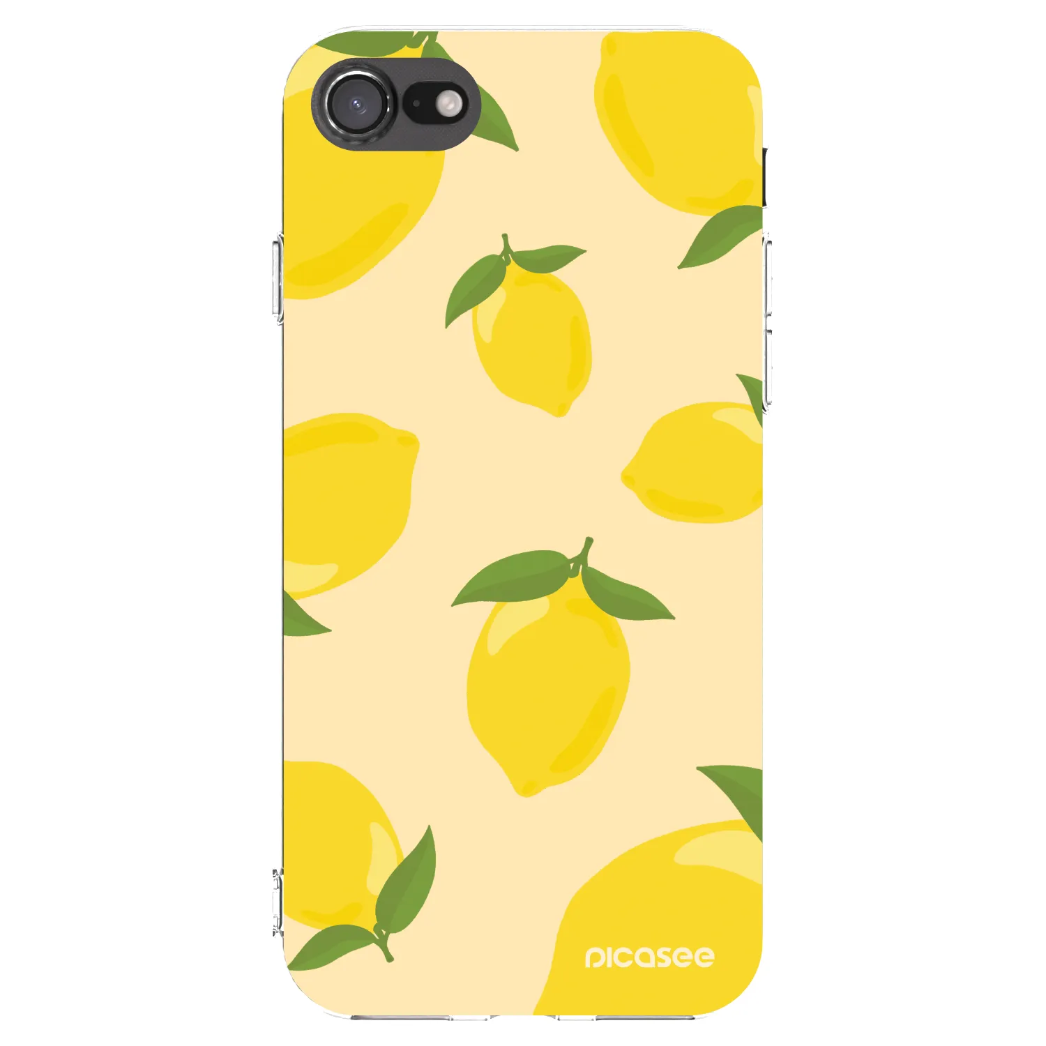Picasee Apple iPhone SE 2022 Hülle - Transparentes Silikon - Limoncella