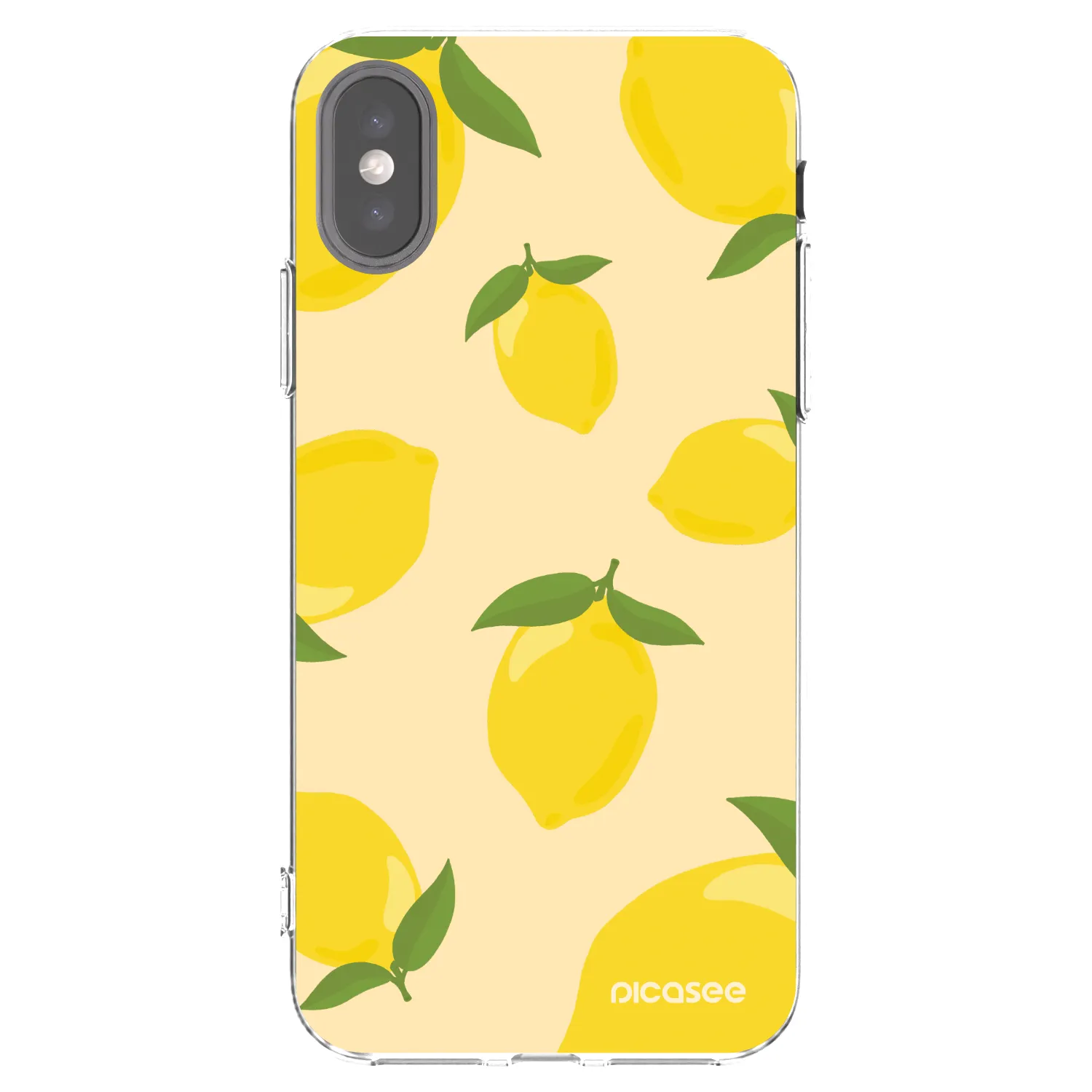Picasee Apple iPhone X/XS Hülle - Transparentes Silikon - Limoncella