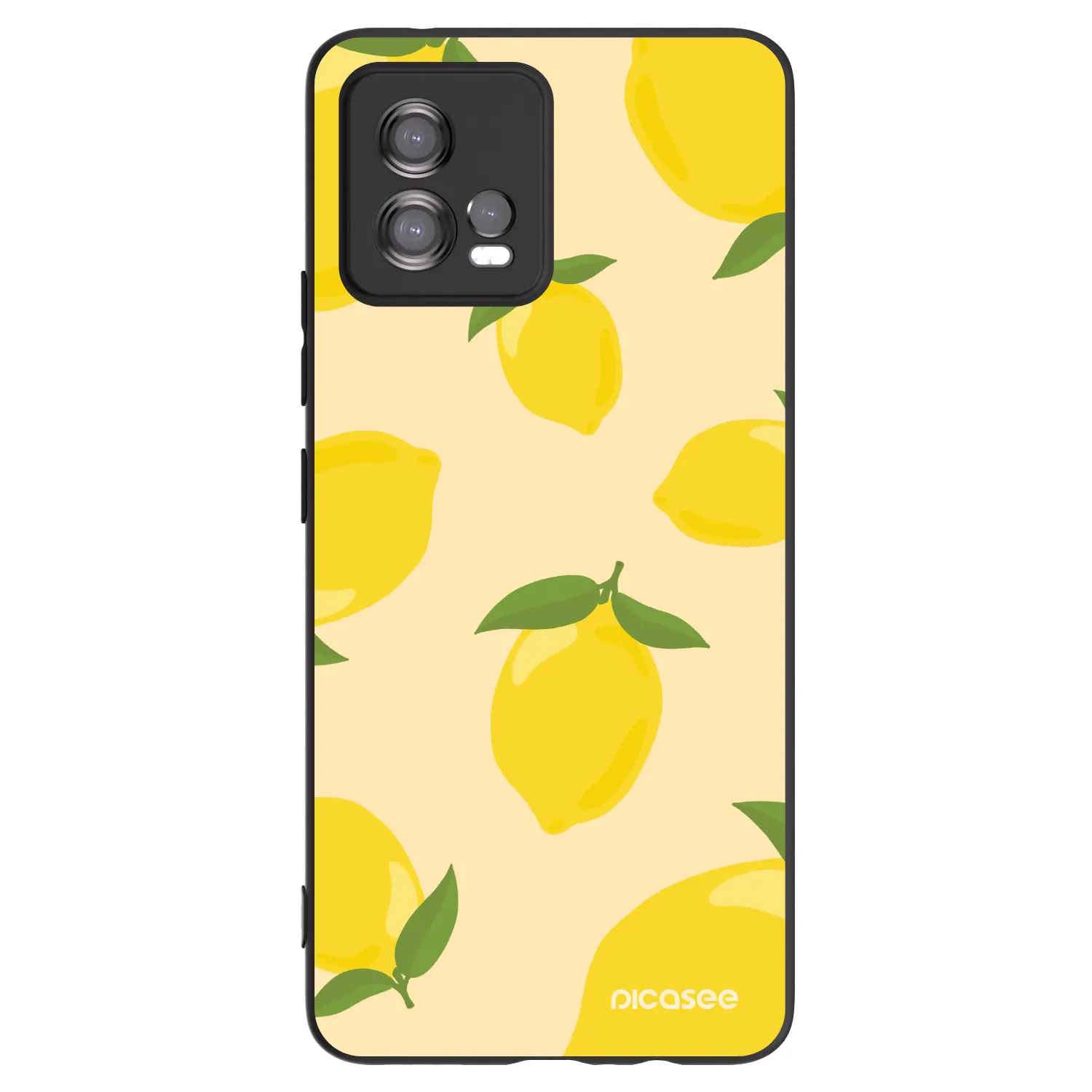 Picasee Motorola Moto G72 Hülle - Schwarzes Silikon - Limoncella