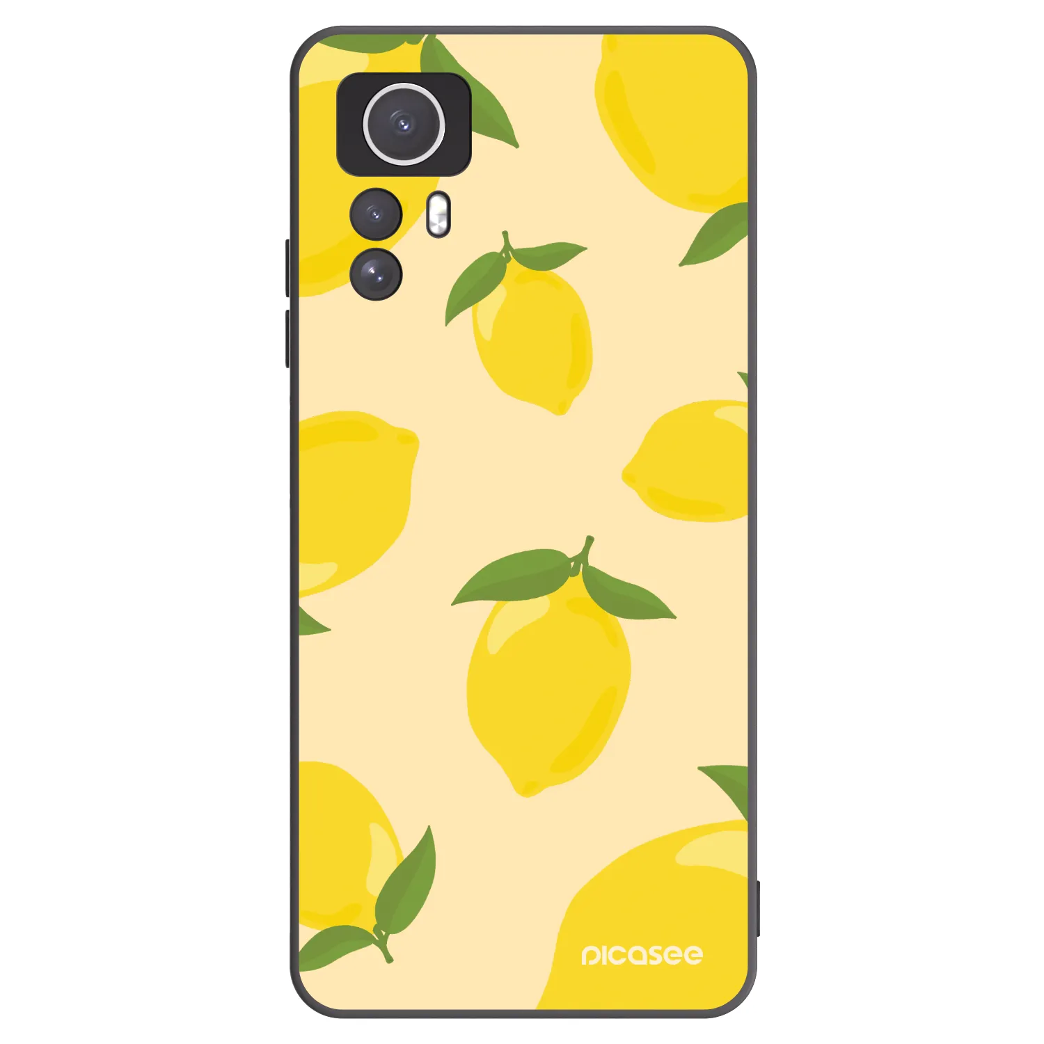 Picasee Xiaomi Redmi Note 12S Hülle - Schwarzes Silikon - Limoncella