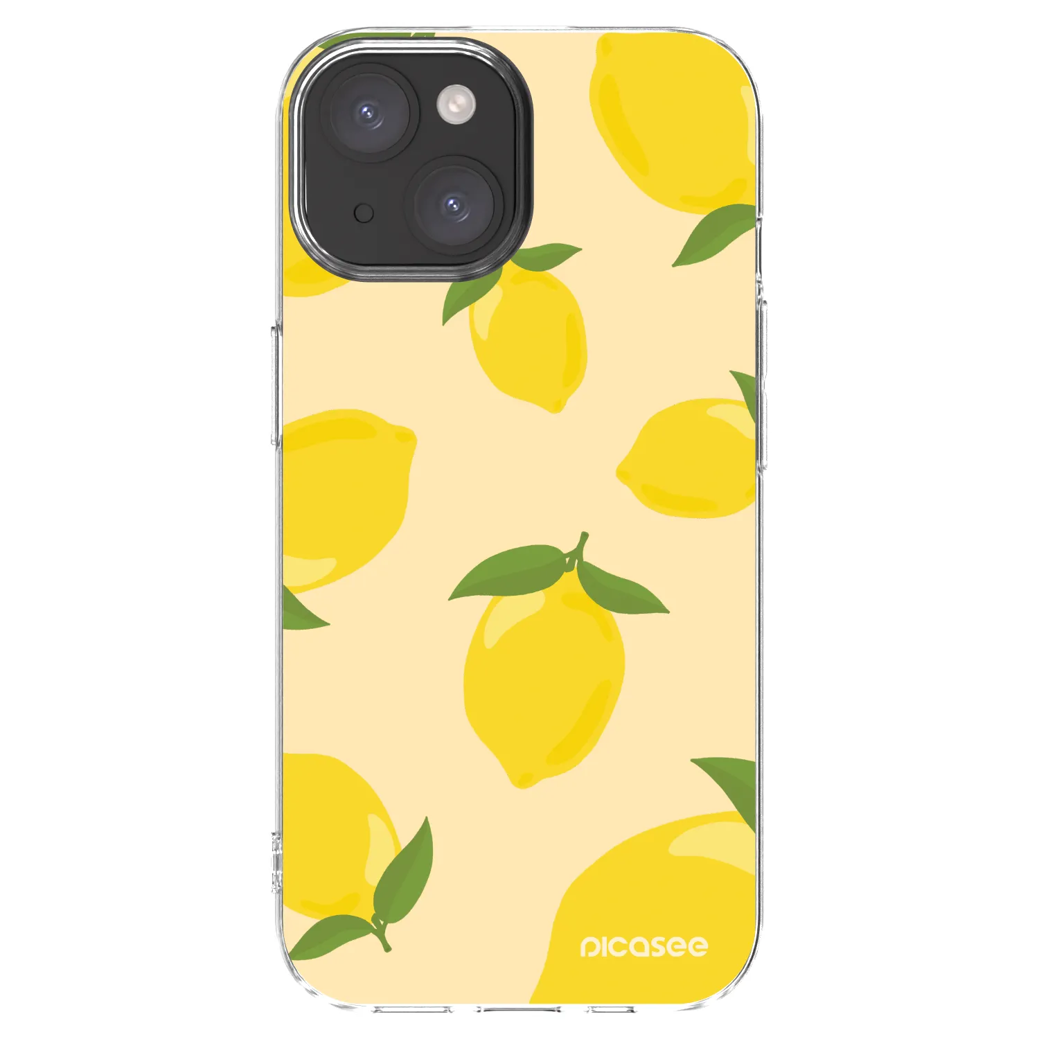 Picasee Apple iPhone 15 Hülle - Transparentes Silikon - Limoncella