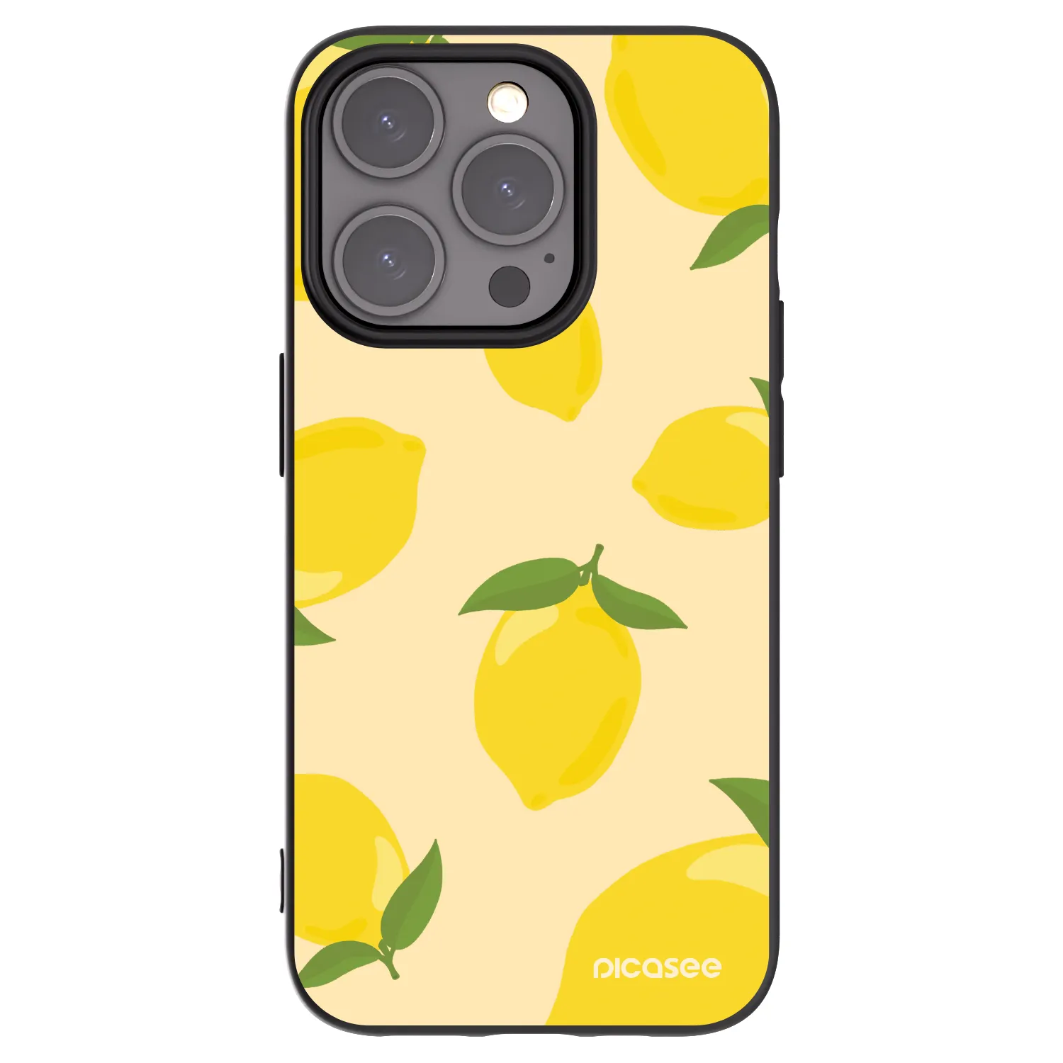 Picasee Apple iPhone 15 Pro Hülle - Schwarzes Silikon - Limoncella