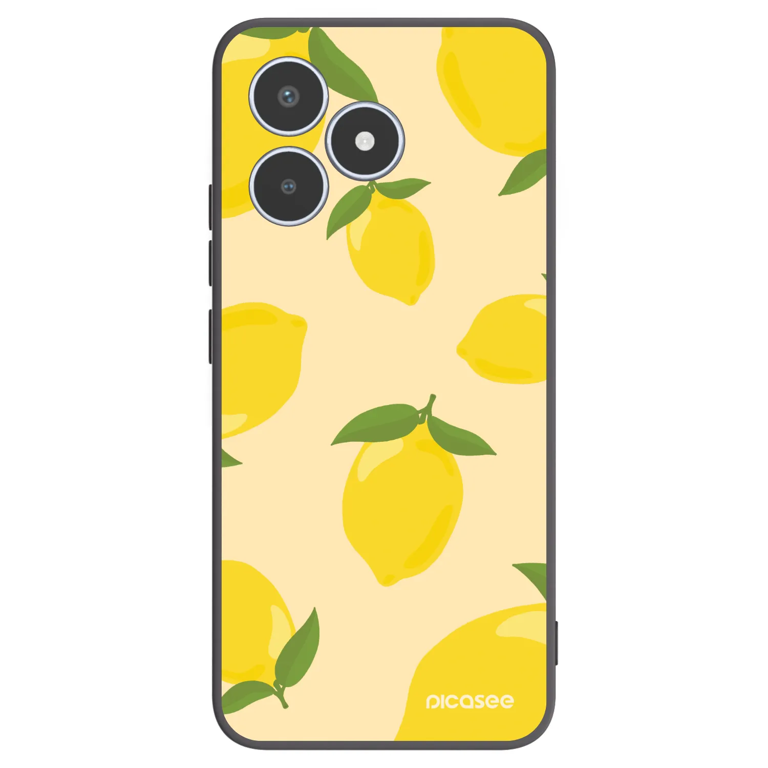 Picasee Realme C53 Hülle - Schwarzes Silikon - Limoncella