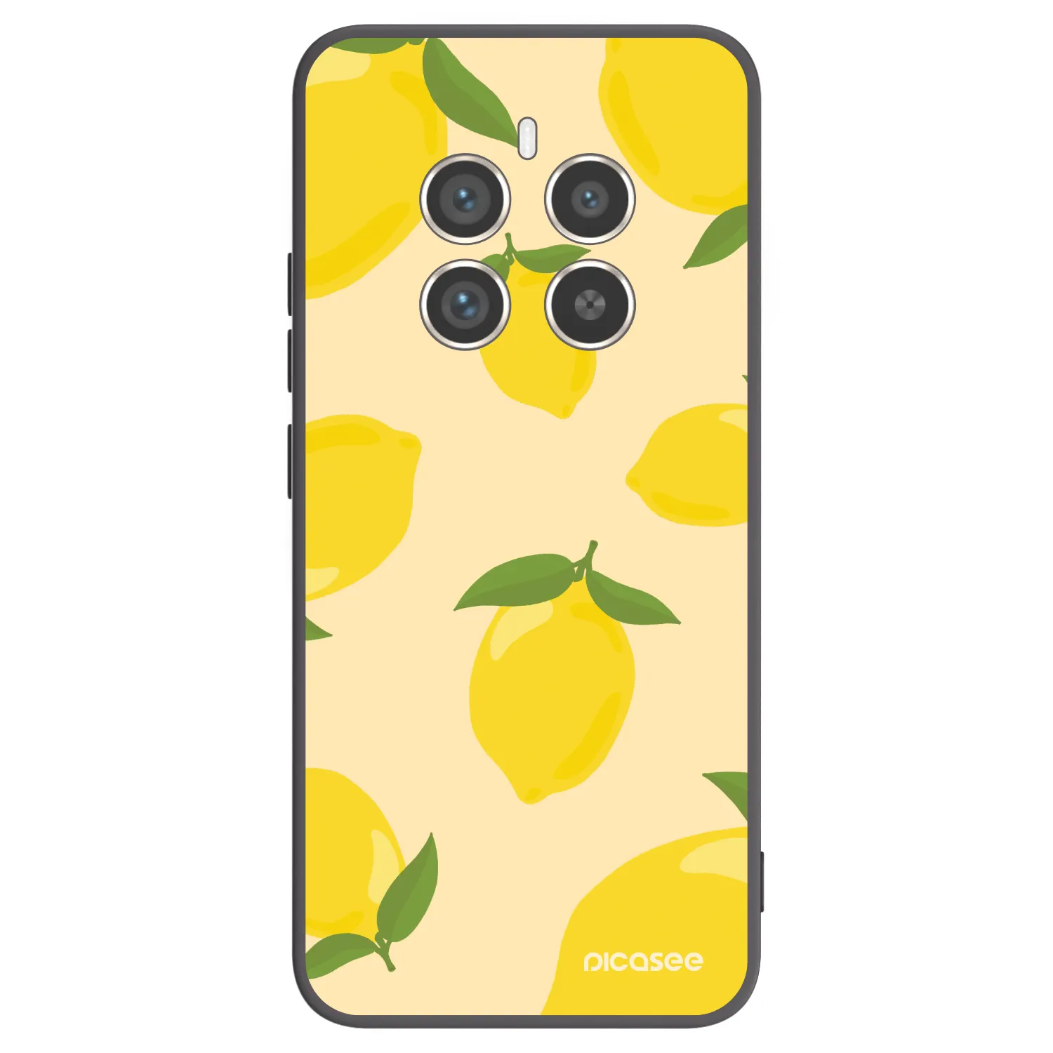 Picasee Realme 12 Pro 5G Hülle - Schwarzes Silikon - Limoncella