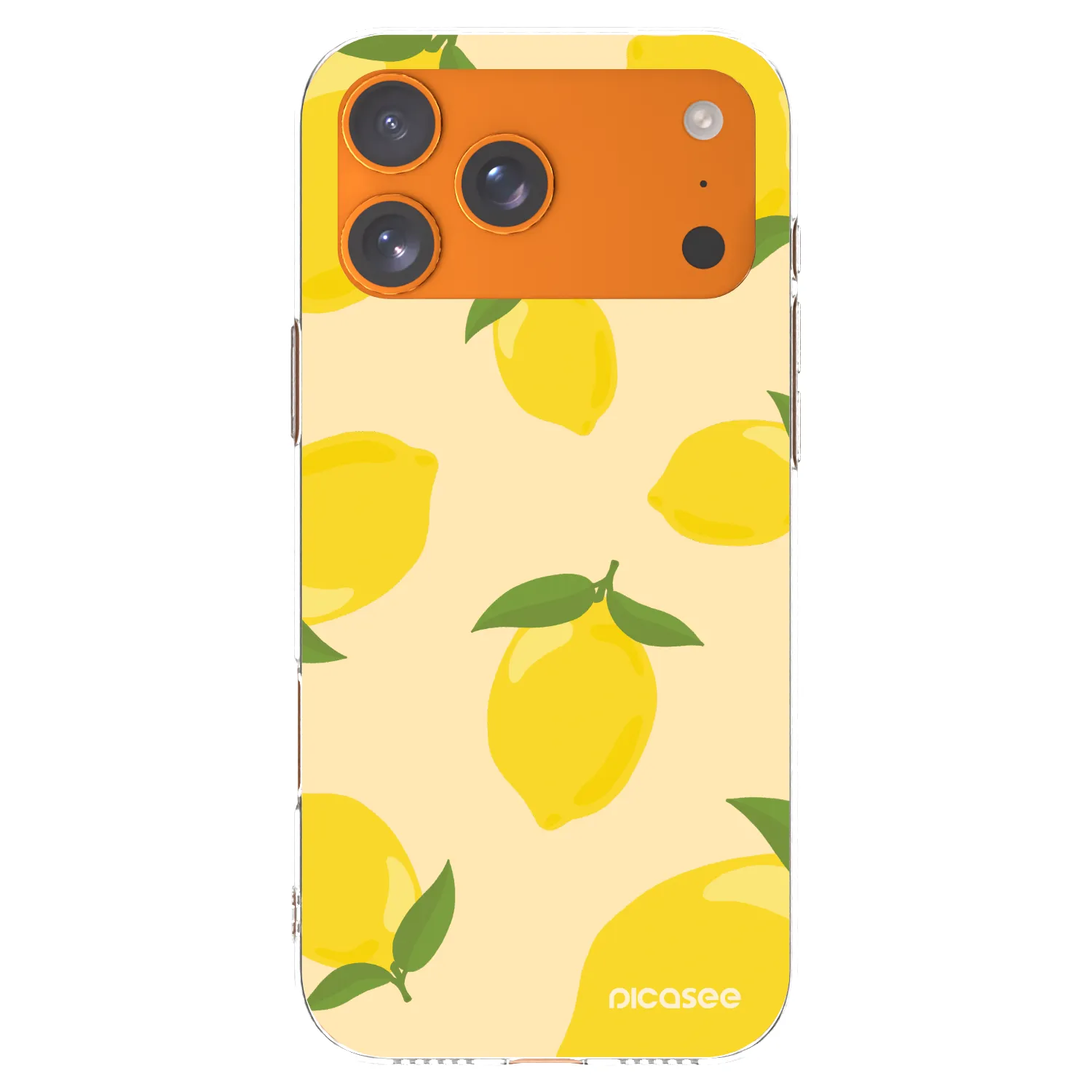 Picasee Apple iPhone 17 Pro Max Hülle - Transparentes Silikon - Limoncella