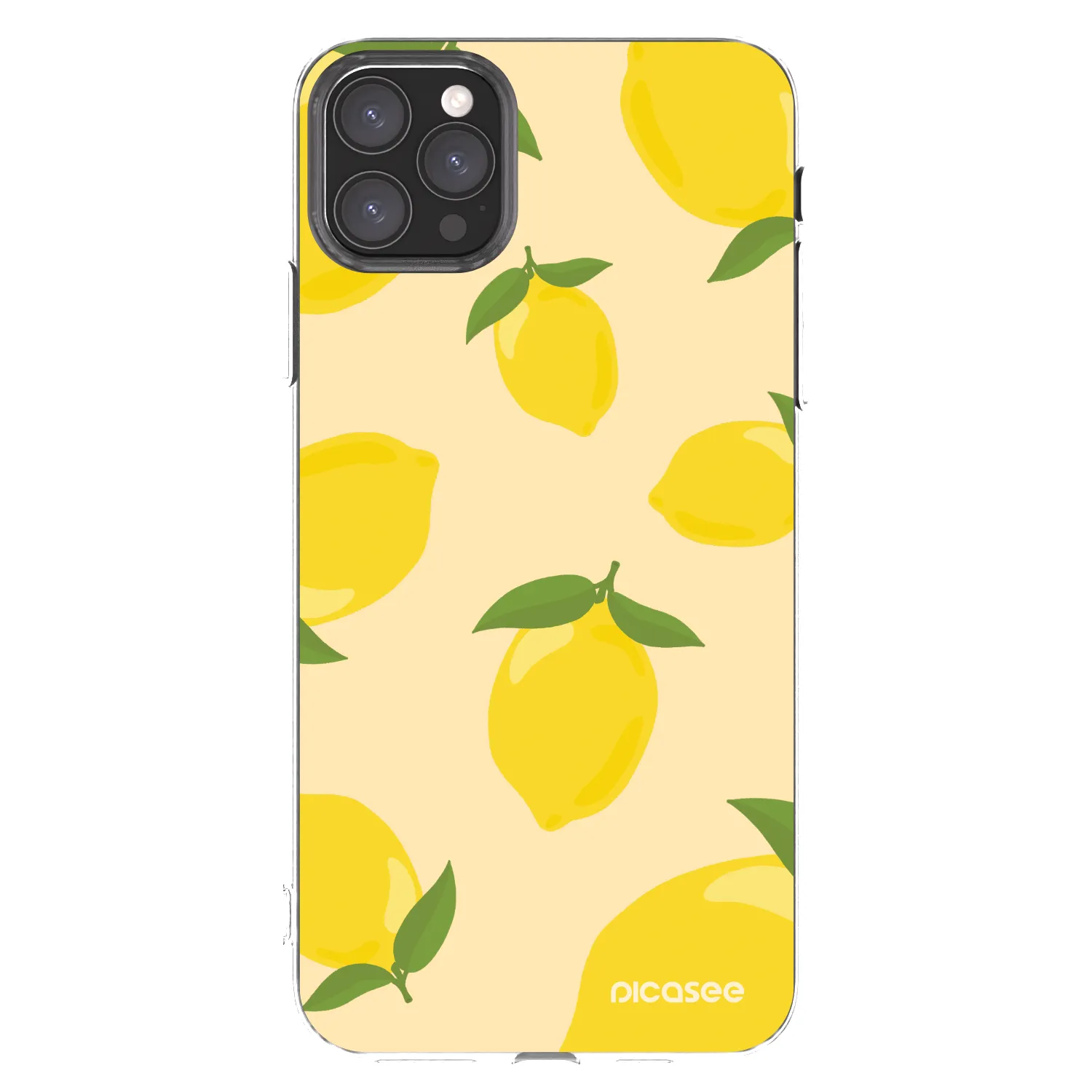 Picasee Apple iPhone 11 Pro Max Hülle - Transparentes Silikon - Limoncella
