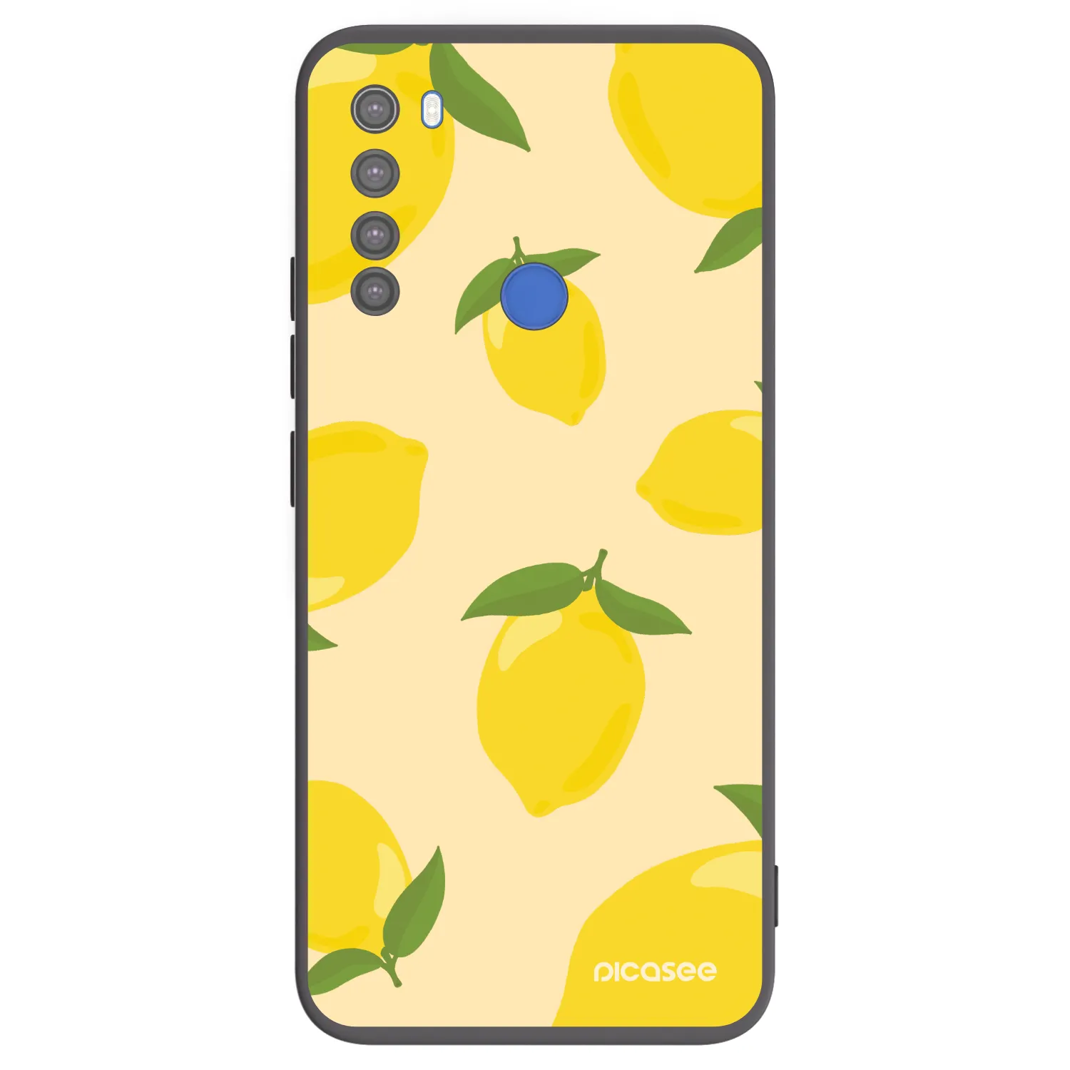 Picasee Xiaomi Redmi Note 8T Hülle - Schwarzes Silikon - Limoncella