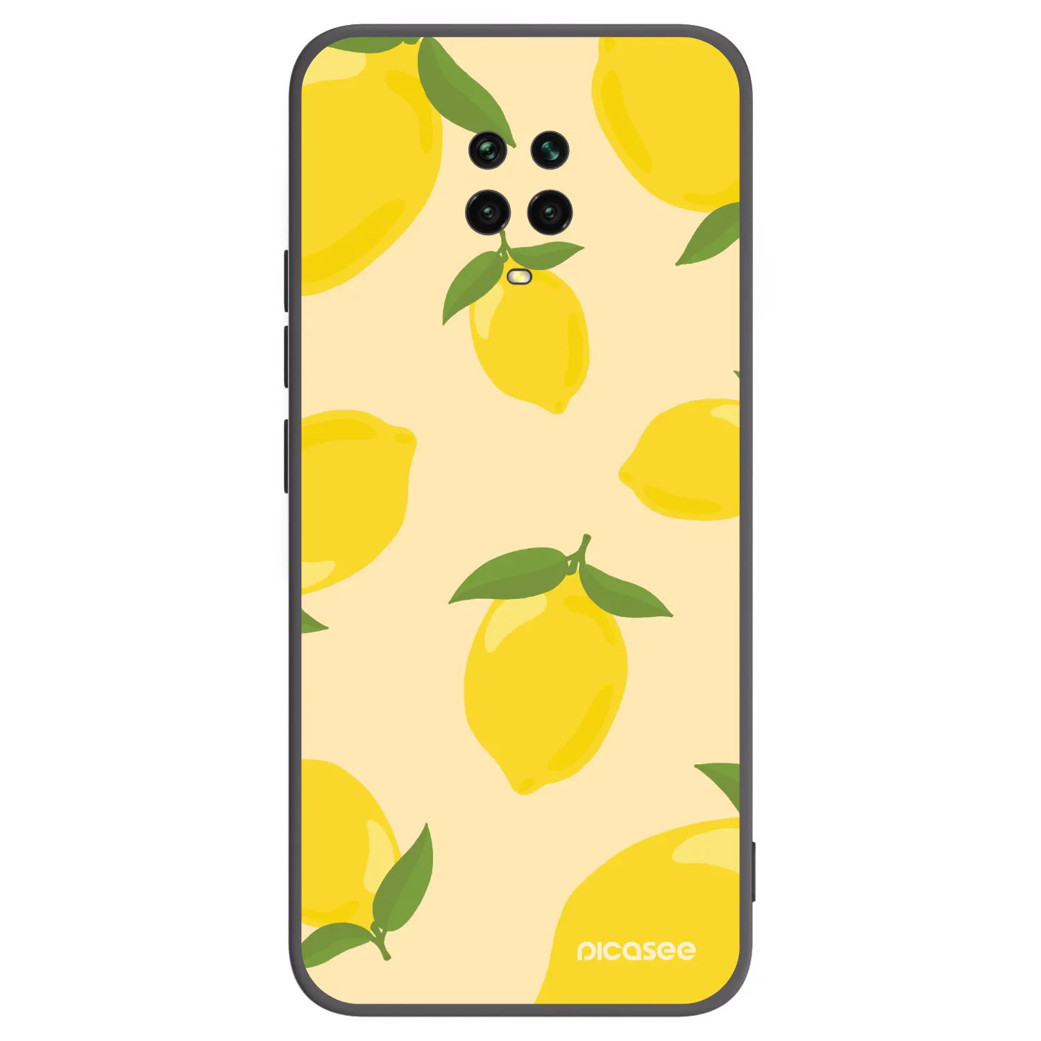 Picasee Xiaomi Redmi Note 9S Hülle - Schwarzes Silikon - Limoncella