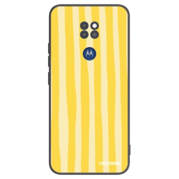 Hülle für Motorola Moto G9 Play - Lines lemon