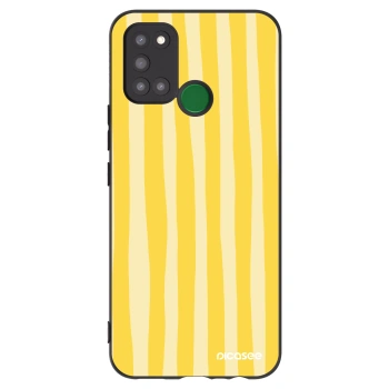 Hülle für Realme 7i - Lines lemon