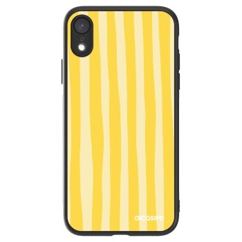 Picasee ULTIMATE CASE für Apple iPhone XR - Lines lemon